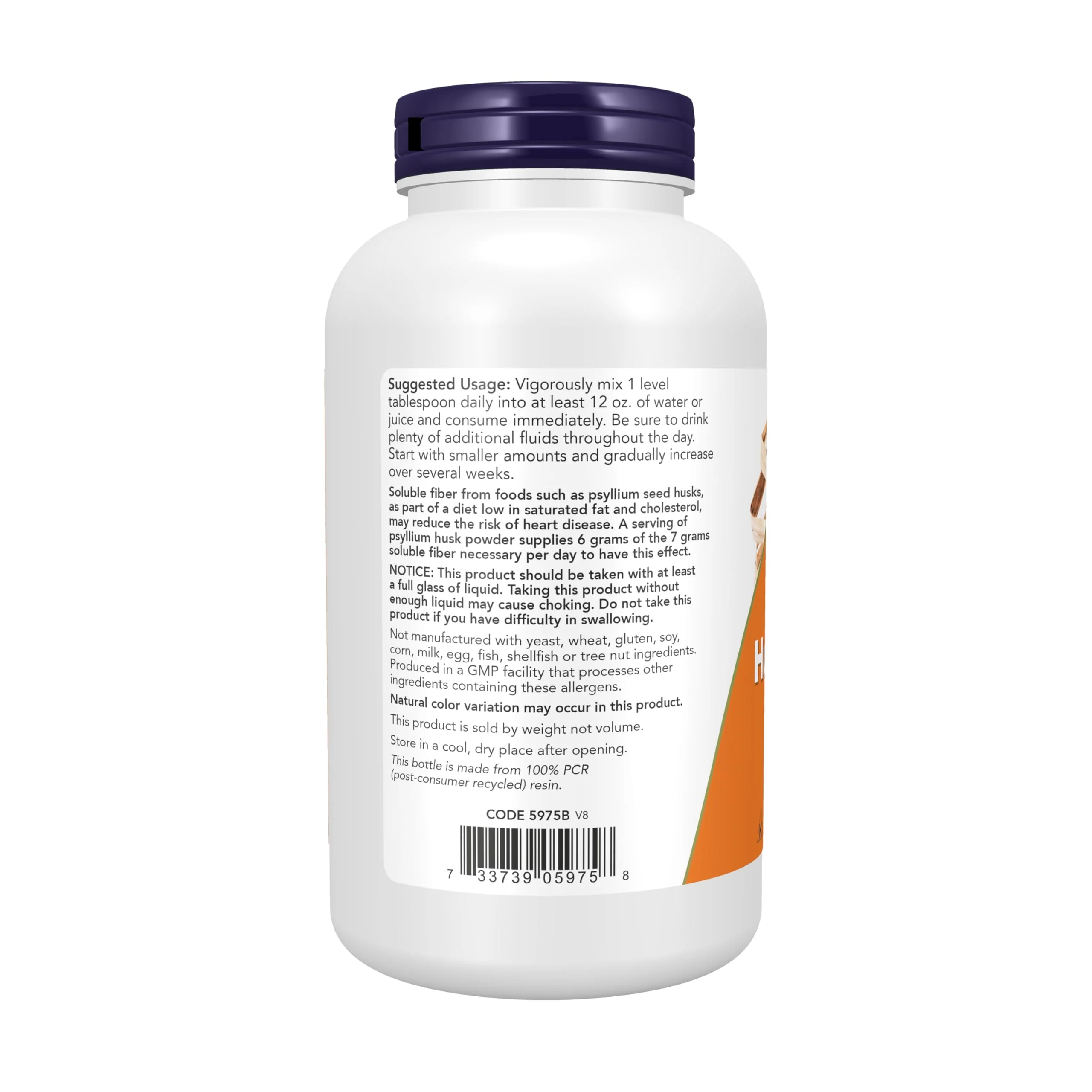 NOW Foods Supplements, Psyllium Husk Powder, Non-GMO Project Verified, Soluble Fiber, 12-Ounce - Image 3