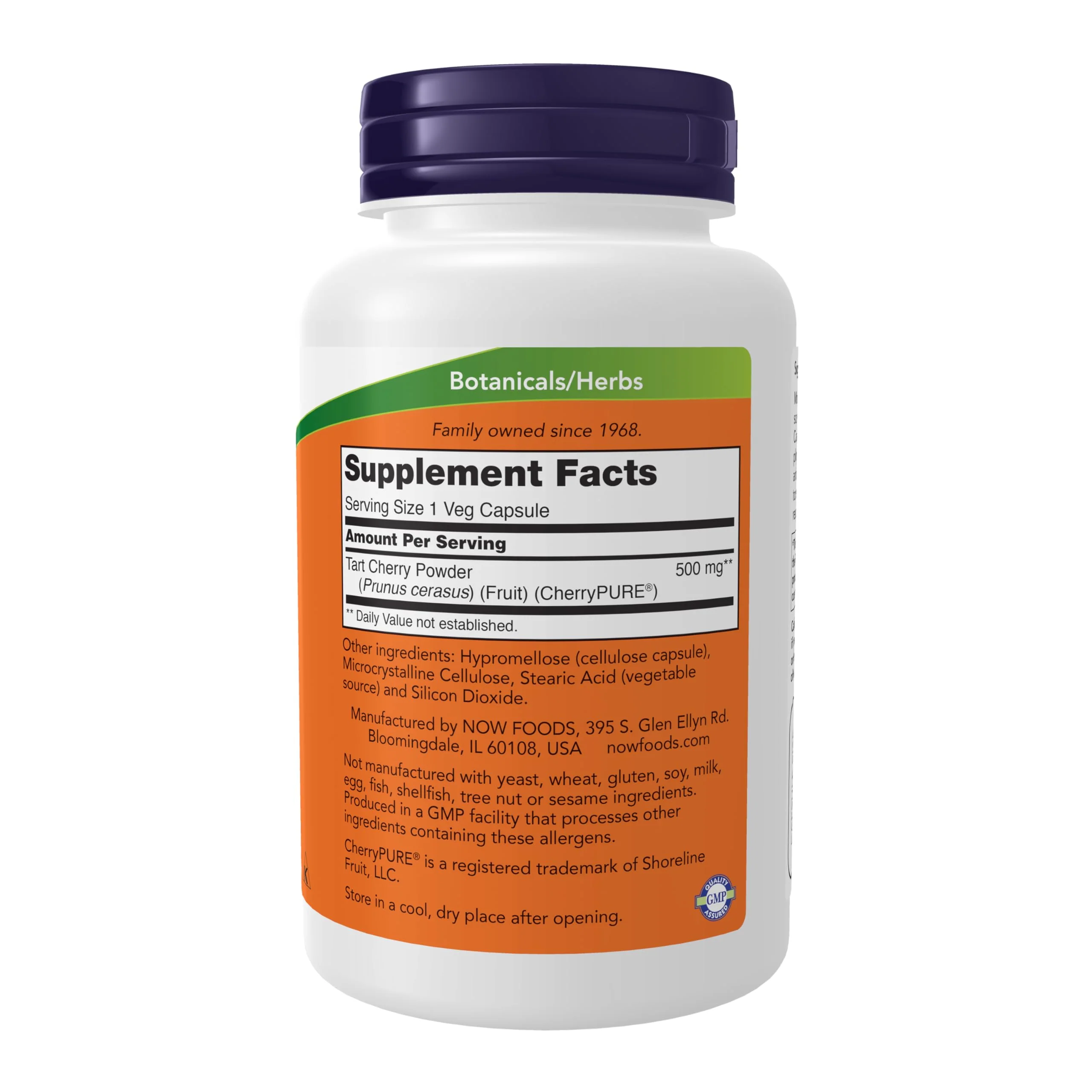 NOW Foods Supplements, Tart Cherry (Prunus cerasus) 500 mg, 50:1 Concentrate, Herbal Supplement, 90 Veg Capsules - Image 7