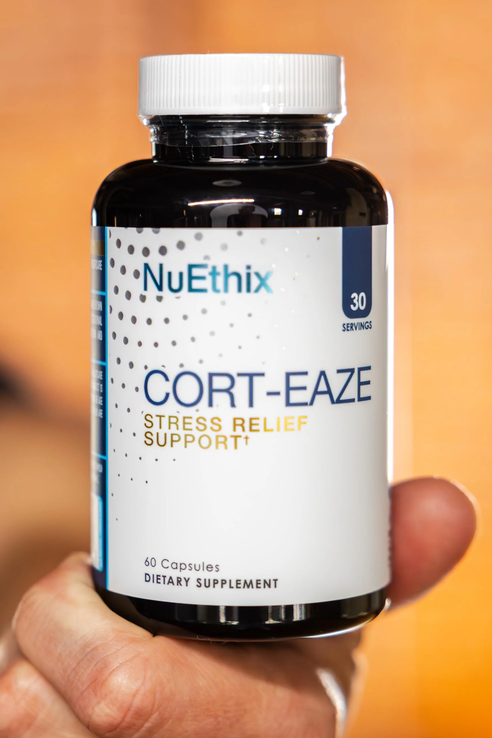 NuEthix Formulations Cort-Eaze - Cortisol Supplement - Health Support Supplement with Ashwagandha, L-Theanine & Rhodiola Rosea - Relaxation and Deep Sleep, 60 Capsules, 30 Servings - Image 2