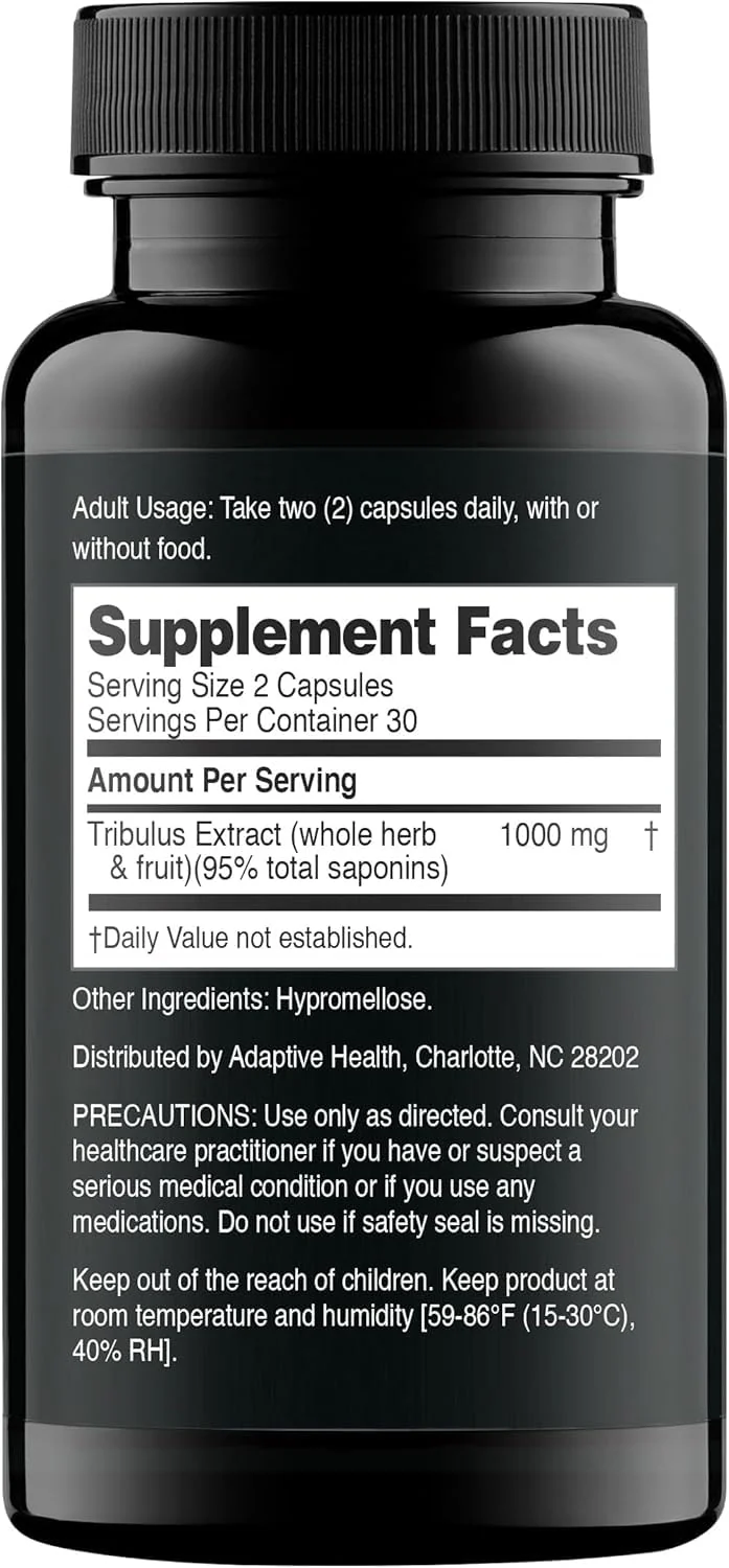 Nugenix Essentials Tribulus Terrestris for Men Extract - 95% Total Saponins, 1000mg High Potency, Extra Strength, 120 Count - Image 4