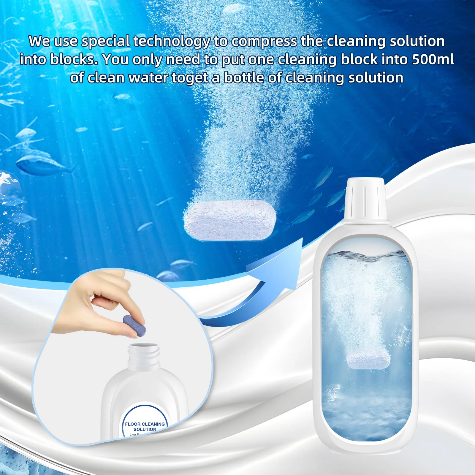 Nukisa 5 Bottles Compatible with Tineco Cleaning Solution 500ml Per Bottle Lavender Scents Floor Cleaner Compatible with All Robot Vacuums with Mopping and Cordless Wet/Dry Vacuum (Lavender Scents) - Image 9