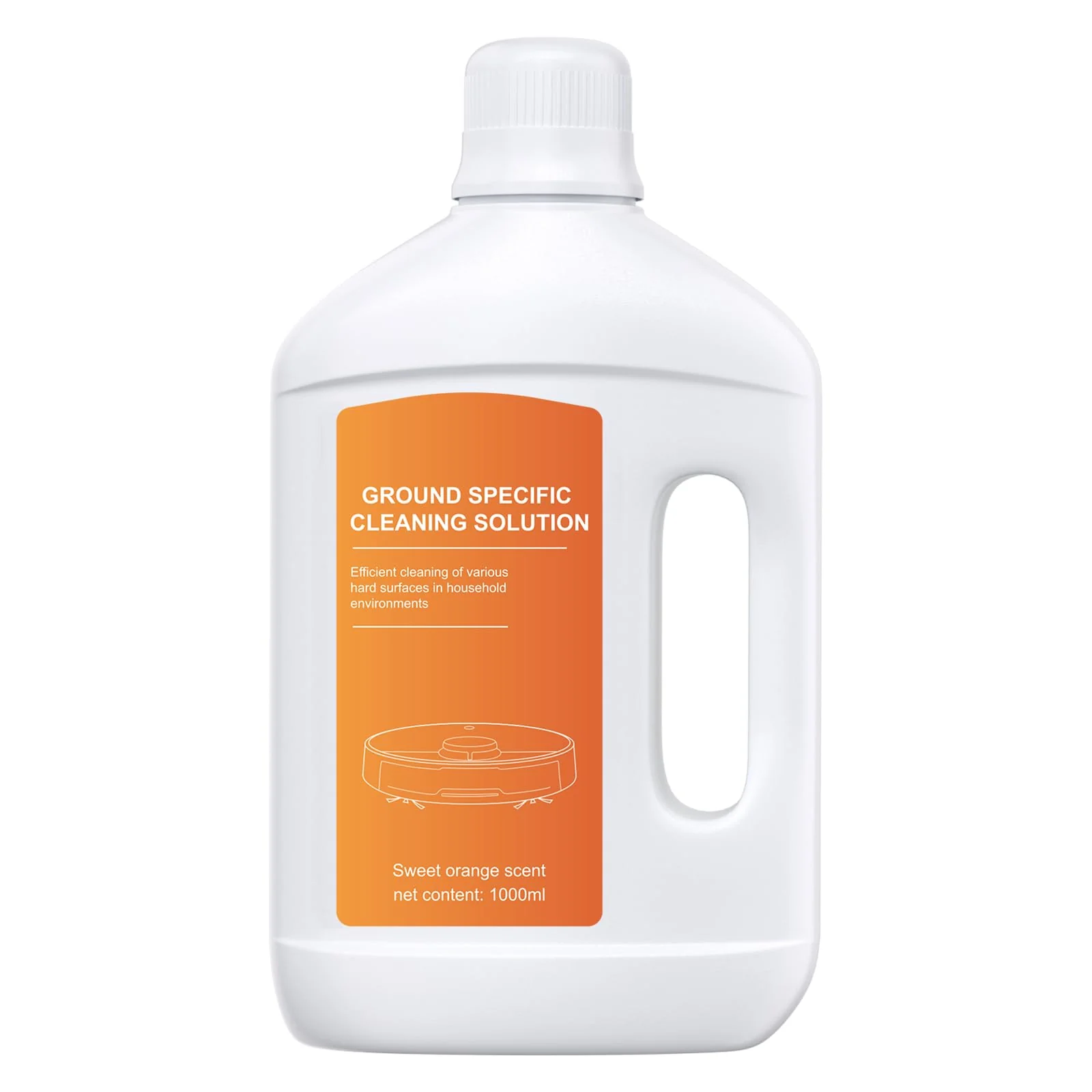Nukisa Orange Floor Cleaning Solution 1L Compatible with Dreame Wet & Dry Vacuum and Robot, Residue & Streak Free,Suitable for All Robot Vacuum Cleaners and Wireless Wet Dry Dual-Use Vacuum Cleaners