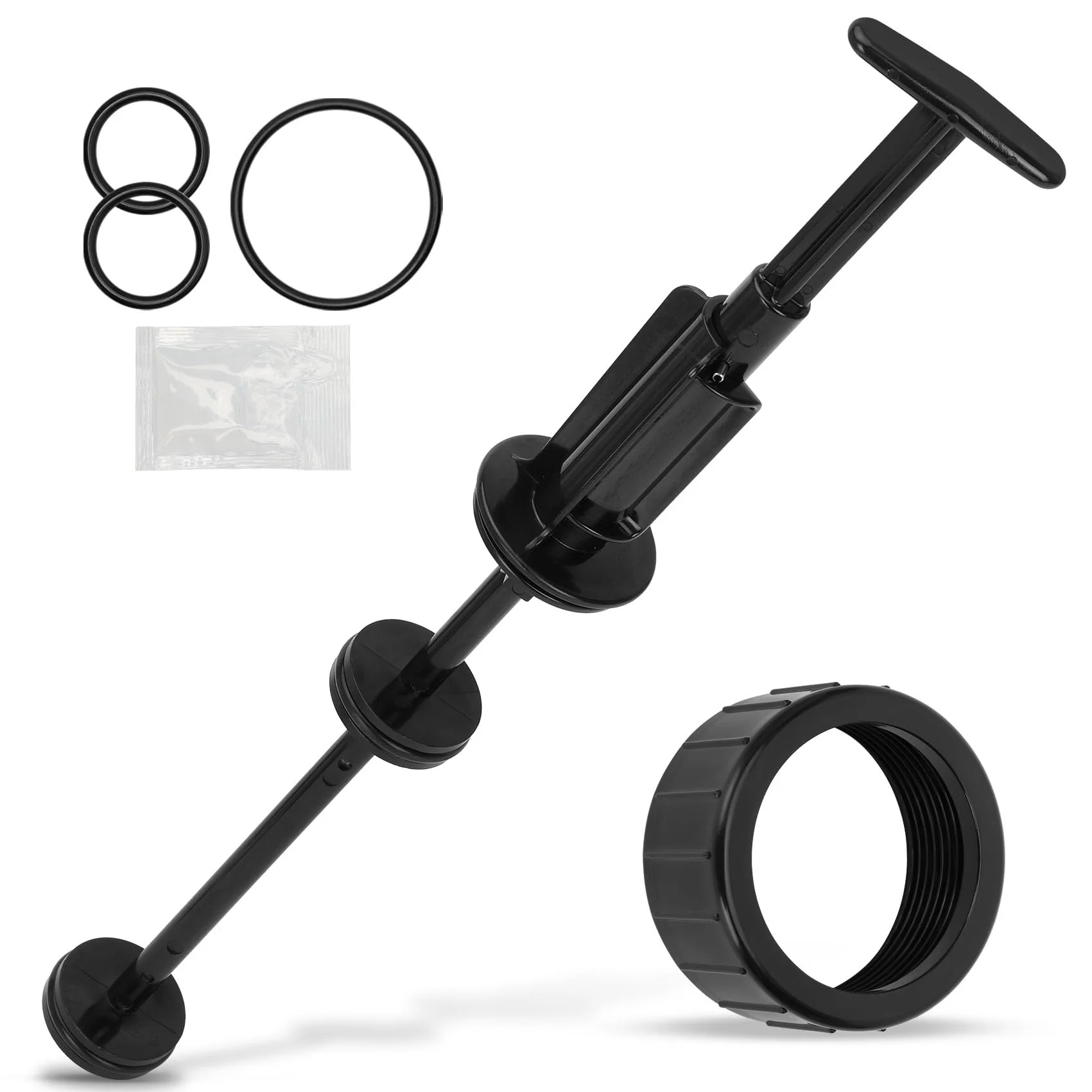 NURATIT 263055 Piston Shaft Assembly Replacement Kit, Compatible with Pentair PVC Slide Pool, FNS Plus Pool Backwash Valve and Spa Valve, Replace Model 263064, 263052, 263053, 263078, and 263079