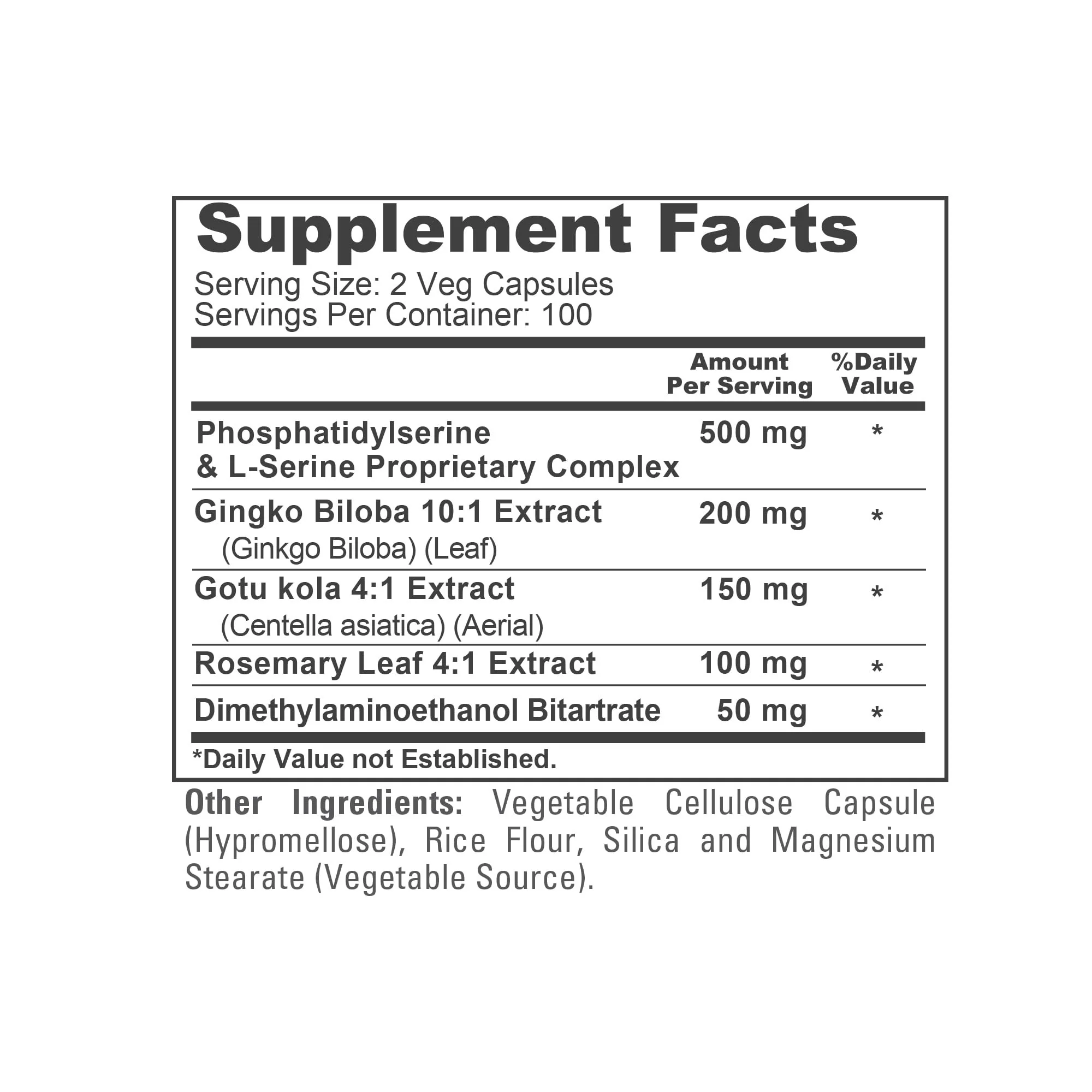 NusaPure Phosphatidylserine Memory Ultimate Complex 1000mg 200 Vegetarian Caps (Vegan, Non-GMO) - Image 5