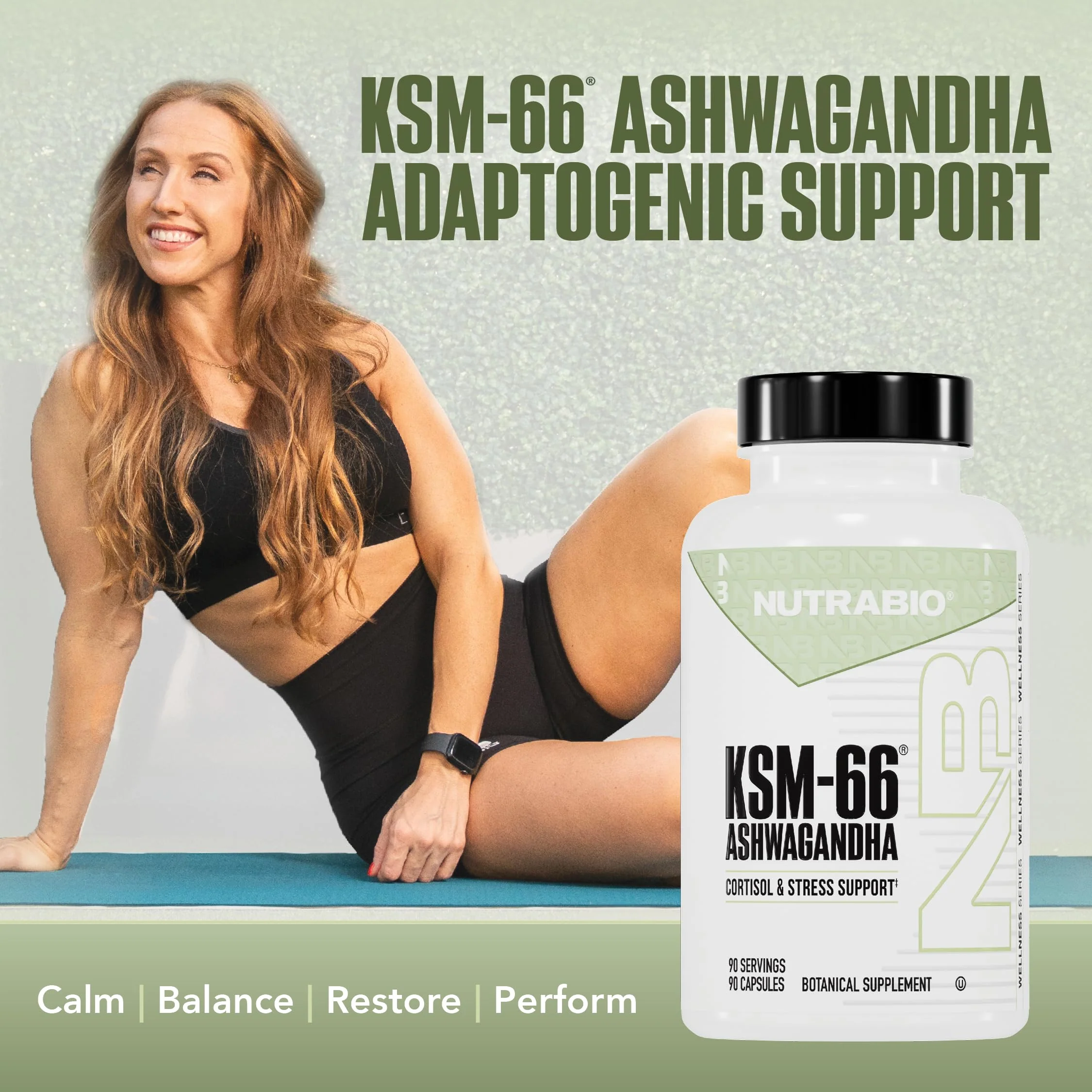 NutraBio Ashwagandha KSM-66 | Ashwaganda Herbal Supplement for Stress, Mood, & Performance | 600 MG of Clinically Studied KSM66 90 Capsules - Image 8