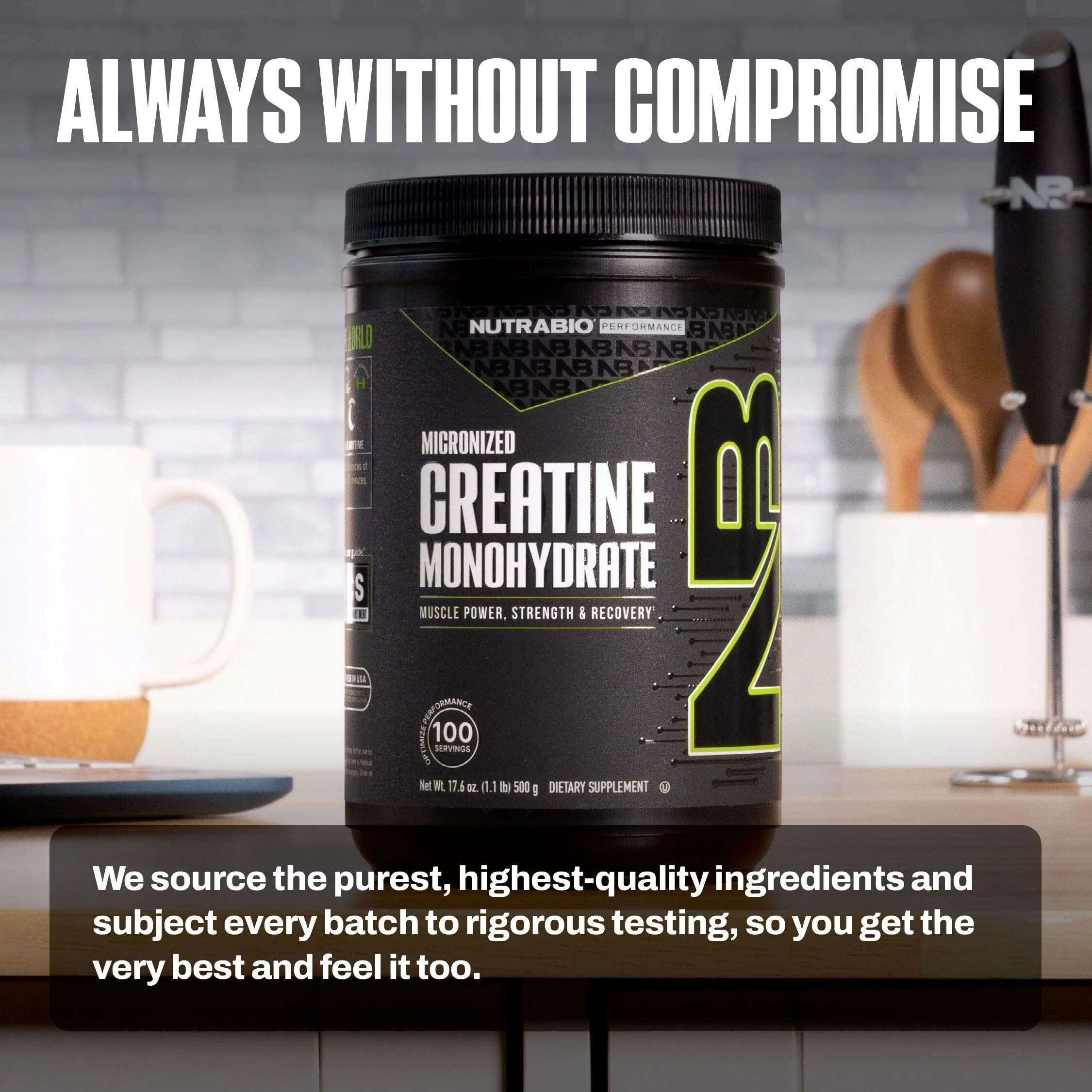 NutraBio Pure Micronized Creatine Monohydrate Powder Supplement, Unflavored, (500 g) - Supports Bulk Muscle Energy, Recovery, and Strength - HPLC Tested Creatine Powder Supplement for Men and Women - Image 9