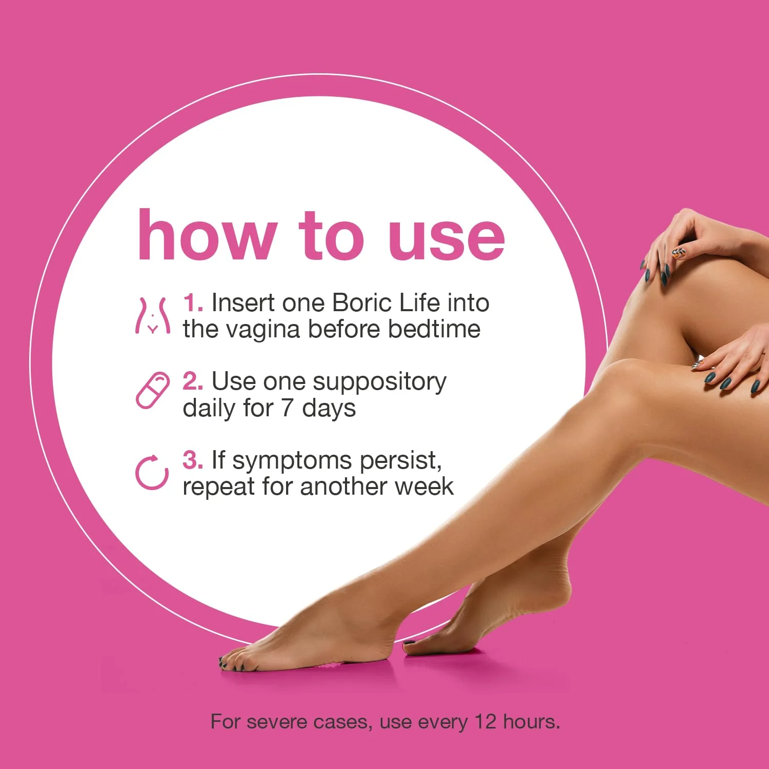 NutraBlast Boric Acid Suppositories - 100% Pure Made in USA - Boric Life Intimate Health Support (14 Count) - Image 4