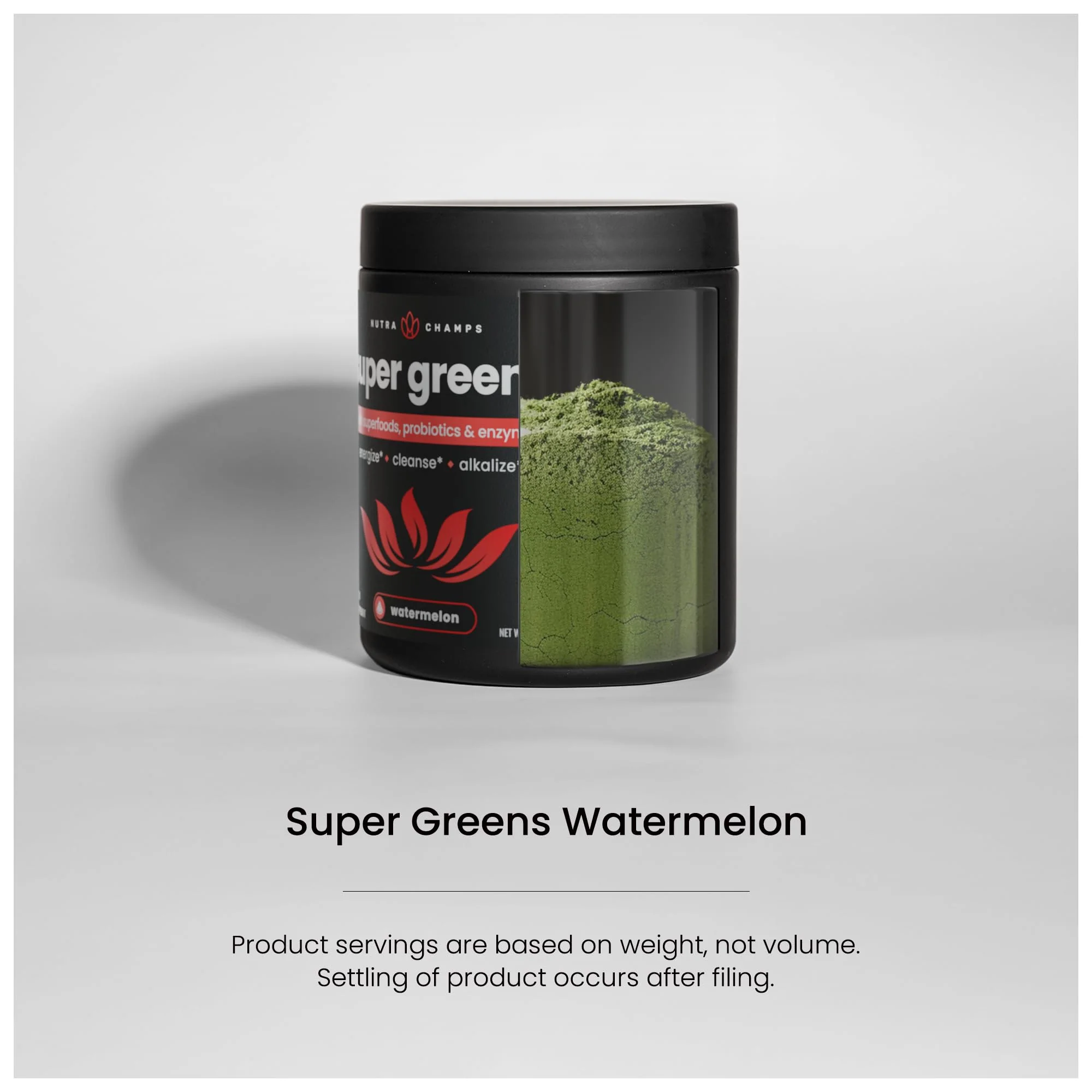 NutraChamps Super Greens Powder Premium Superfood | 20+ Organic Green Veggie Whole Foods | Alfalfa, Spirulina, Chlorella & More | Antioxidant, Digestive Enzyme & Probiotic Blends | Watermelon - Image 7