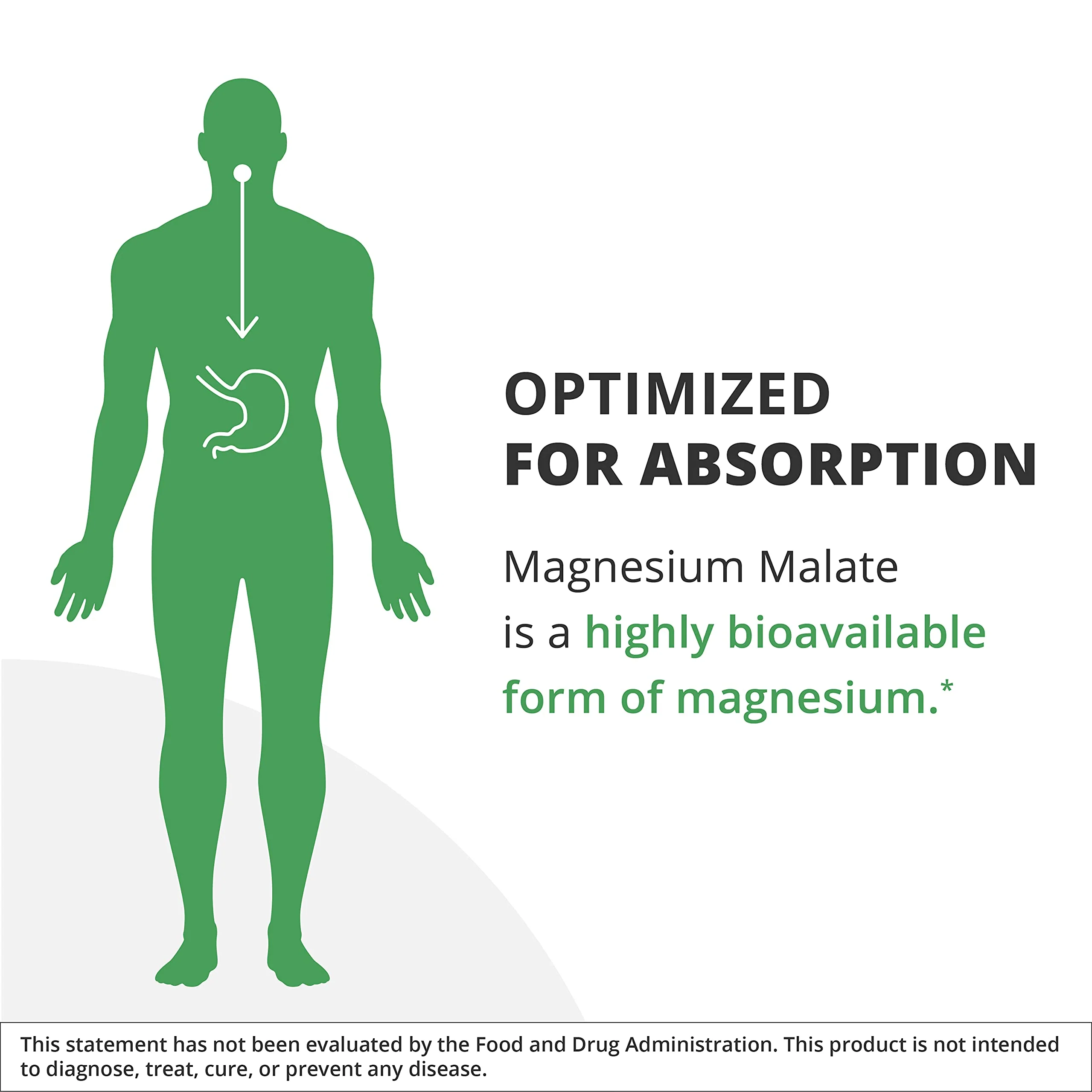 NutraMedix Magnesium Malate Energy Supplements - Bioavailable Magnesium for Sleep, Immune Support & Joint Health - Vegan, Non-GMO & Gluten-Free Magnesium Supplements (120 Vegetarian Capsules) - Image 3