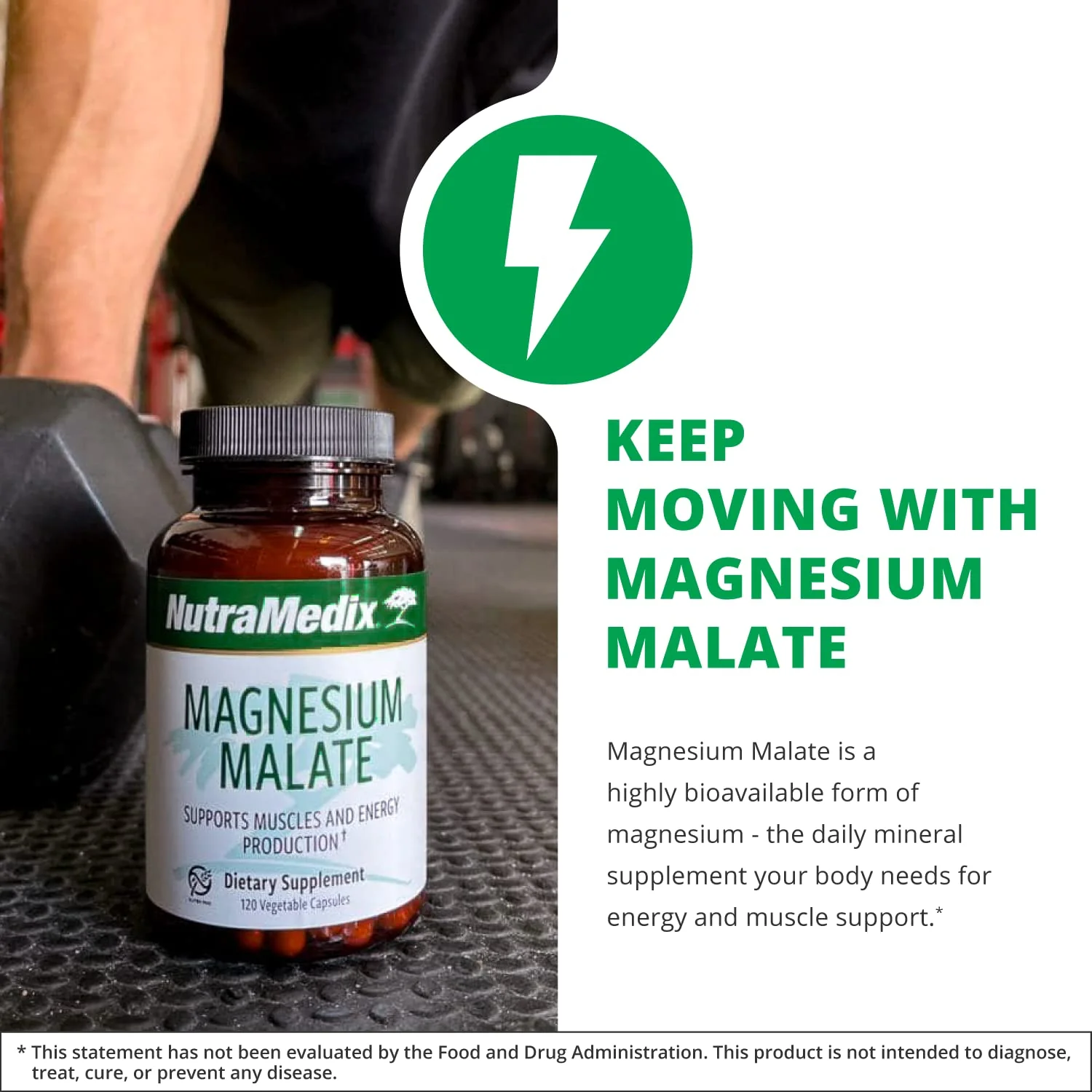 NutraMedix Magnesium Malate Energy Supplements - Bioavailable Magnesium for Sleep, Immune Support & Joint Health - Vegan, Non-GMO & Gluten-Free Magnesium Supplements (120 Vegetarian Capsules) - Image 6