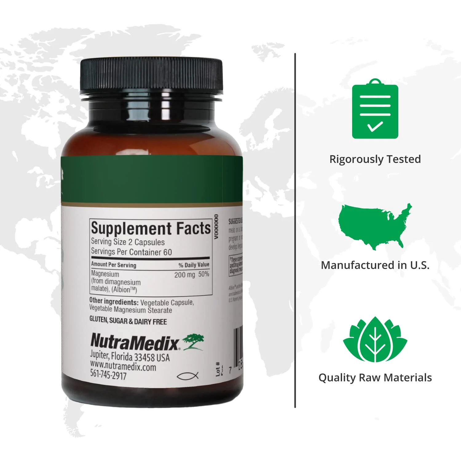 NutraMedix Magnesium Malate Energy Supplements - Bioavailable Magnesium for Sleep, Immune Support & Joint Health - Vegan, Non-GMO & Gluten-Free Magnesium Supplements (120 Vegetarian Capsules) - Image 7