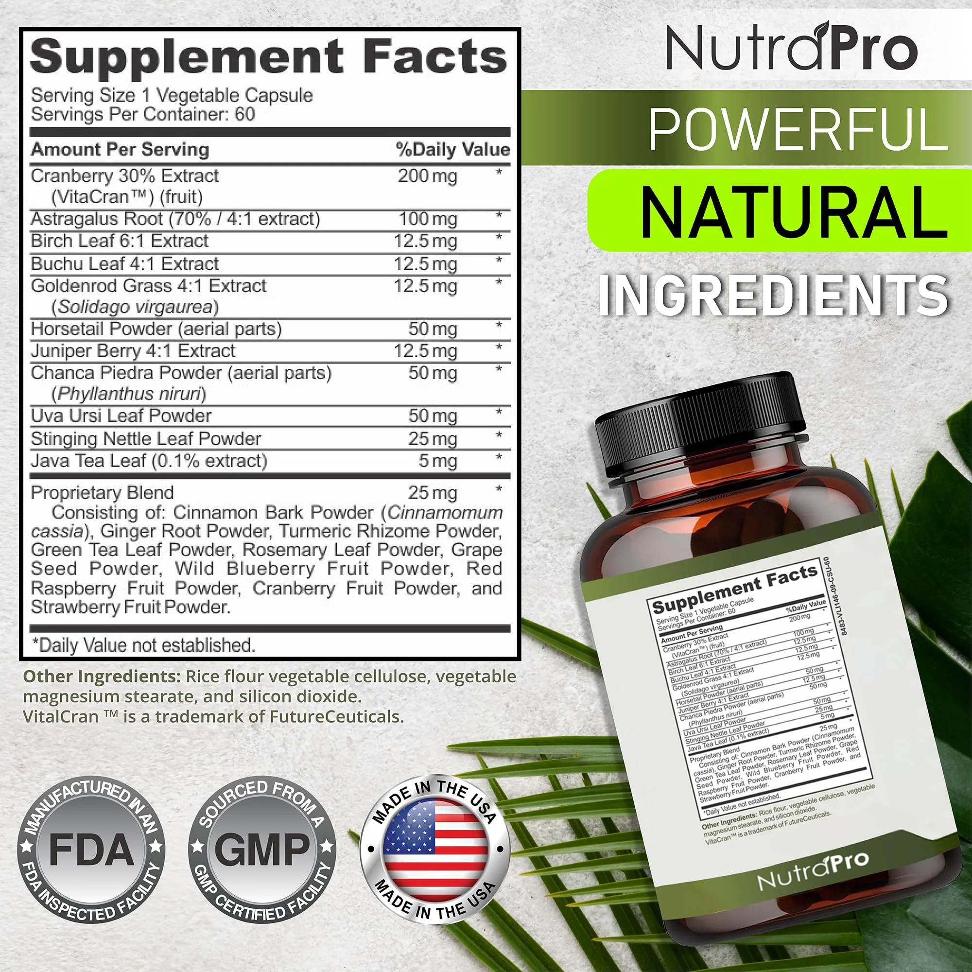 NutraPro Kidney Cleanse Detox & Repair and Bladder Support- Kidney Support Supplement for Kidney Restore with Chanca Piedra,Cranberry, Juniper Berries for Detox and Bladder Health.60 Day Supply. - Image 2