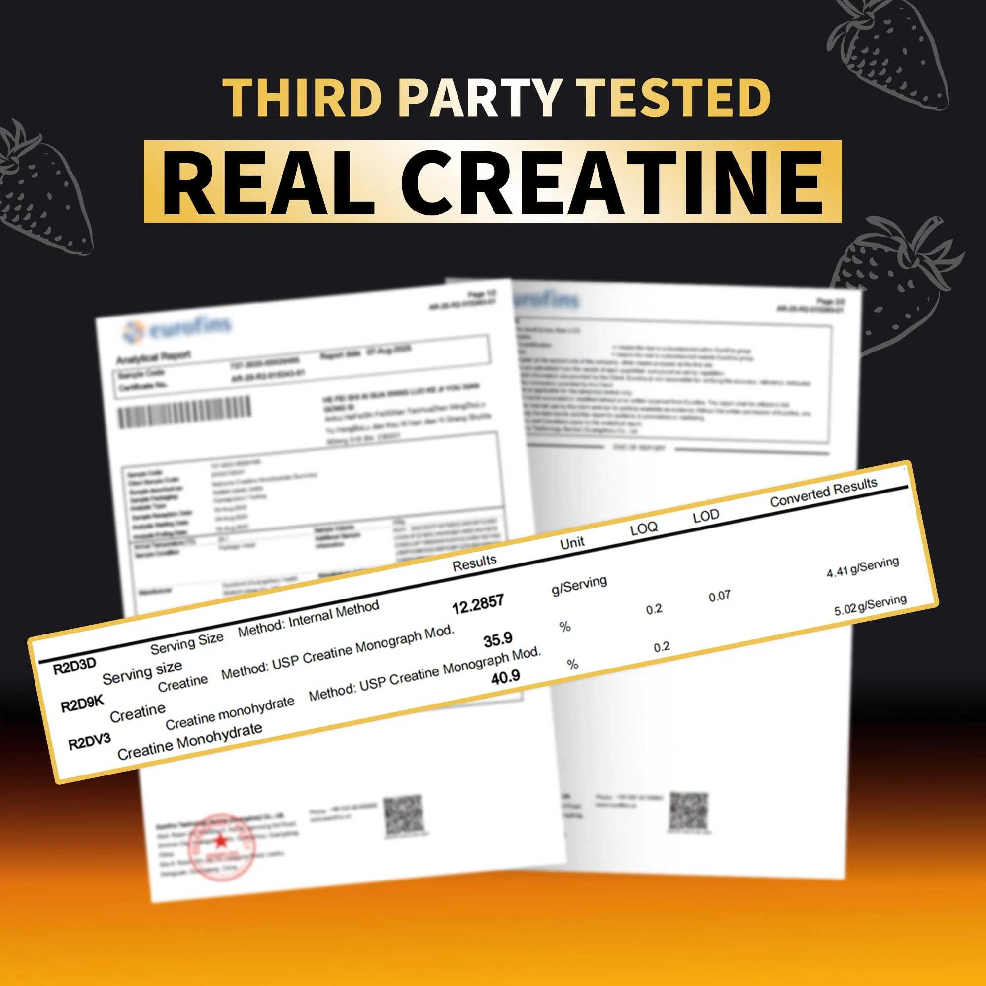 Nutravita NSF Certified Creatine Gummy - Creatine Monohydrate Gummies for Men & Women-5g of Creatine Monohydrate per Serving - Sugar Free,Vegan,Pineapple Flavor, 120 Count - Image 2