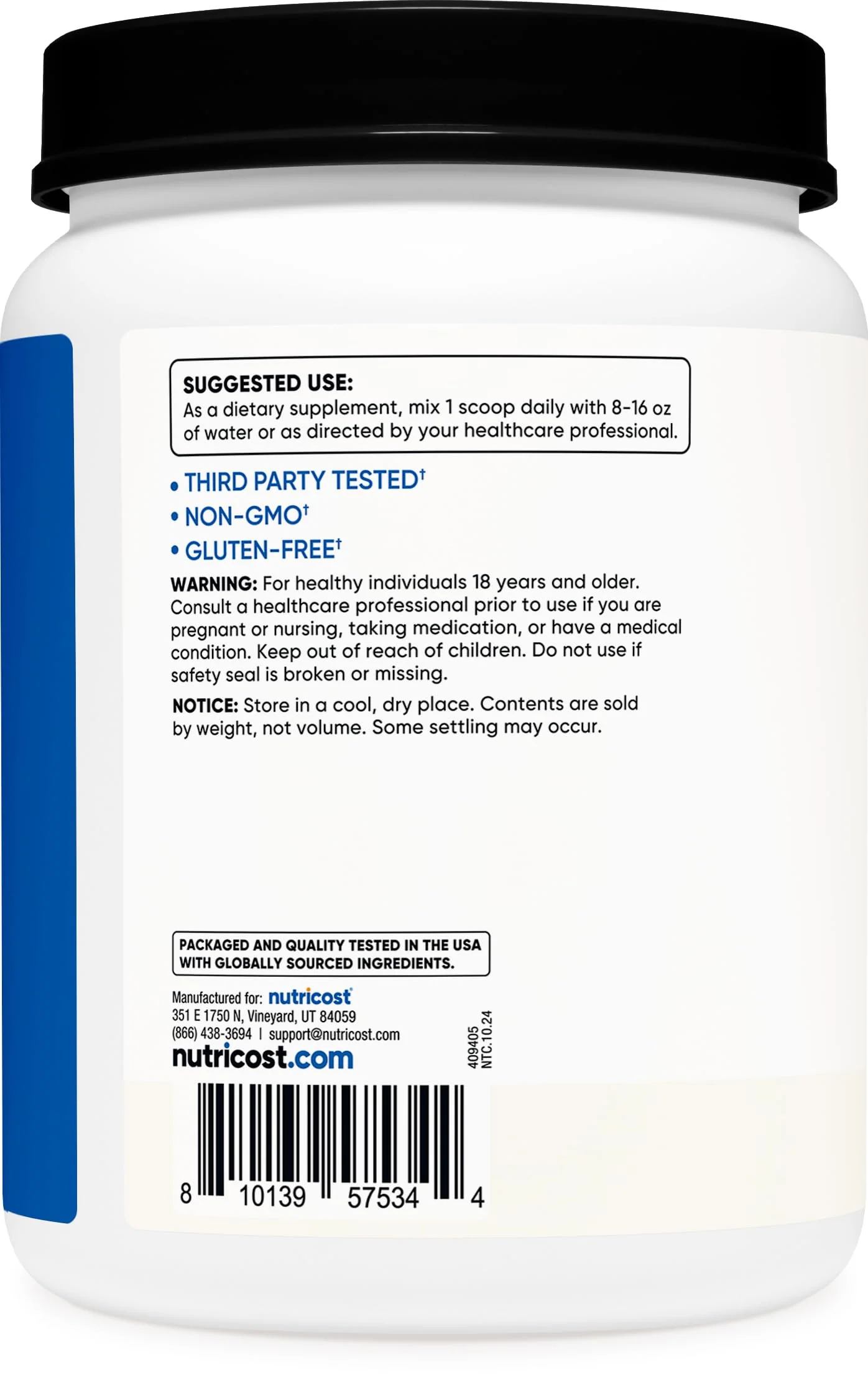 Nutricost BCAA Powder 2:1:1-150 Servings (Unflavored) - Image 4