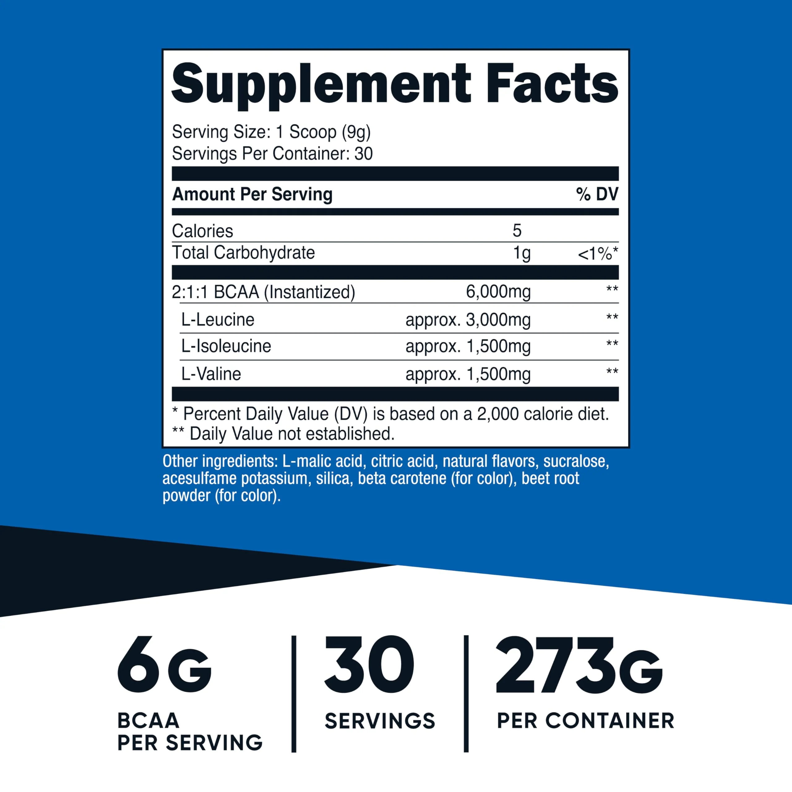 Nutricost BCAA Powder 2:1:1 (Peach Pear, 30 Servings) - Branched Chain Amino Acids - Image 2