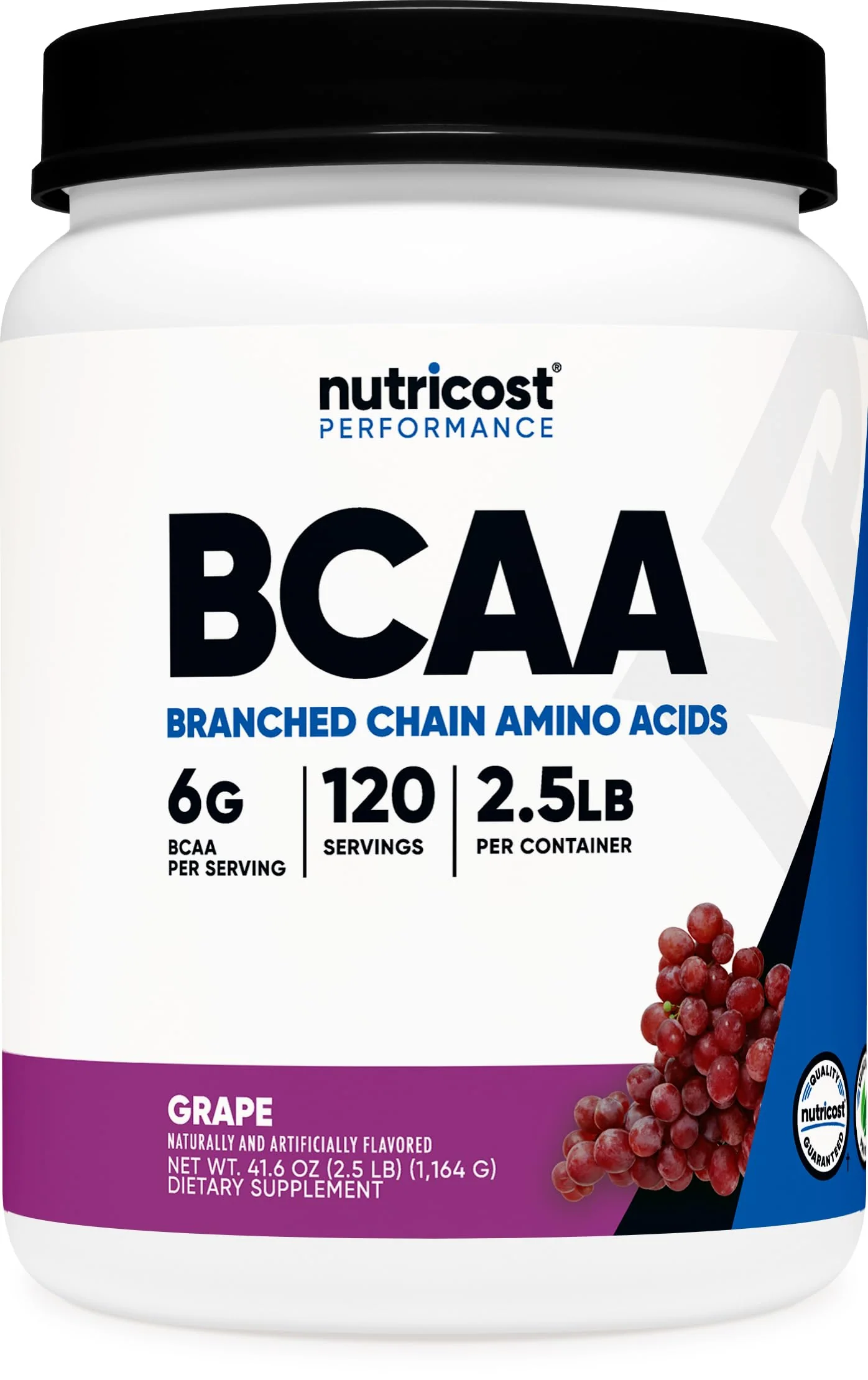 Nutricost BCAA Powder (Grape, 120 Servings) - Gluten Free, Non-GMO, Vegetarian, Optimal 2:1:1 Ratio - Image 2
