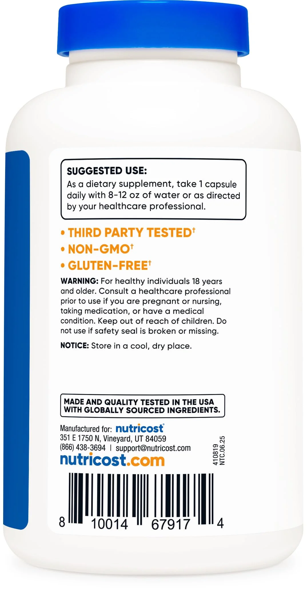 Nutricost Bitter Melon 600mg, 180 Capsules (3 Bottles) - Image 4