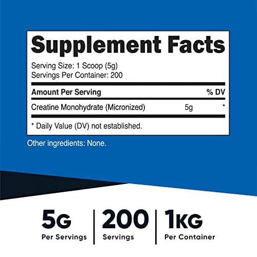 Nutricost Creatine Monohydrate Micronized Powder (1 KG) - Pure Creatine Monohydrate - Image 5