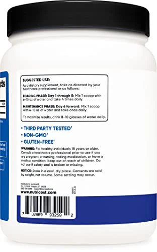 Nutricost Creatine Monohydrate Nutritional Supplement Powder (Blue Raspberry), 17.9 Oz - Image 4