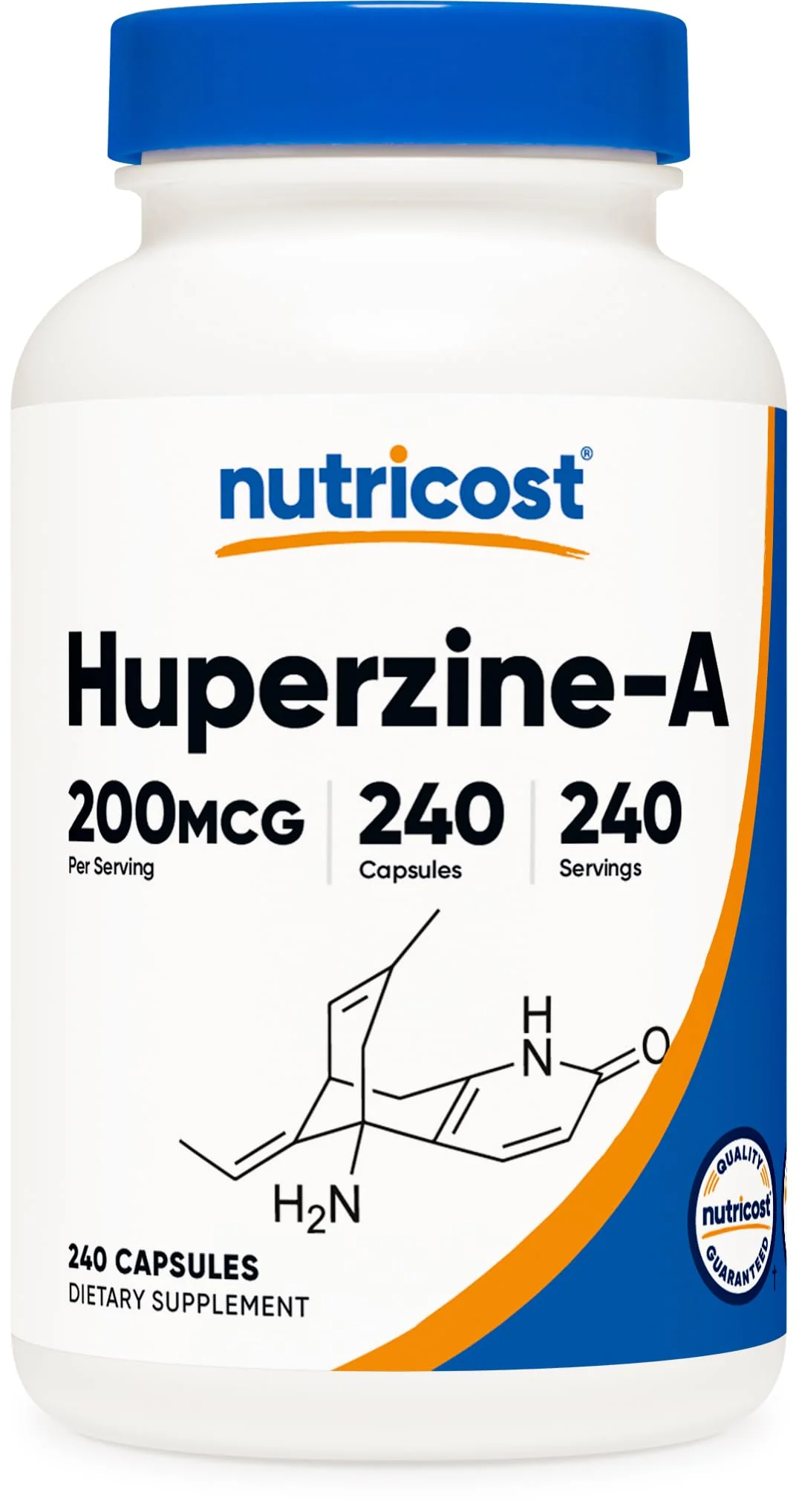Nutricost Huperzine A Capsules 200mcg, 240 Capsules - Non-GMO, Vegetarian Friendly