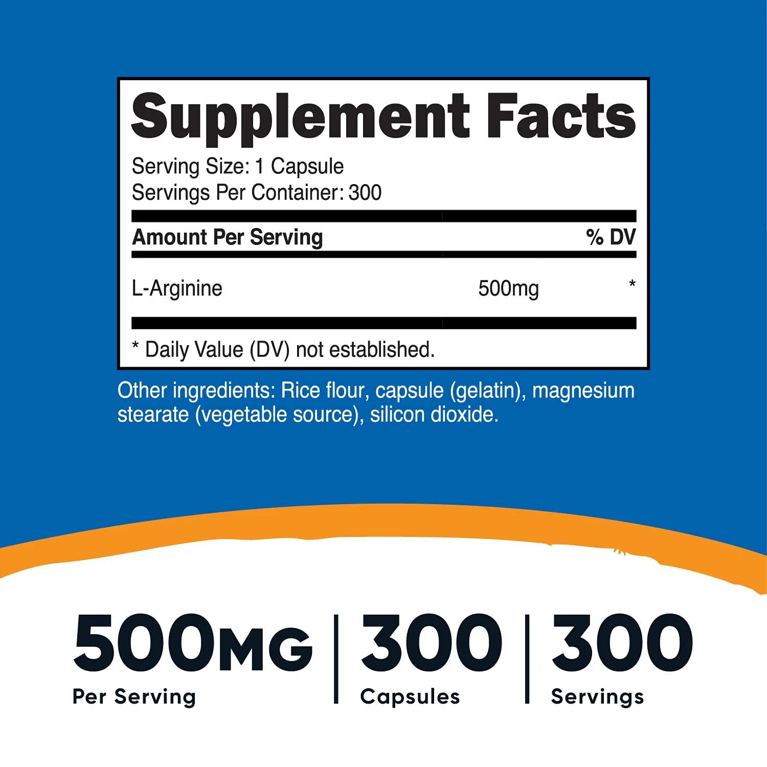 Nutricost L-Arginine 500mg, 300 Capsules (2 Bottles) - Image 5