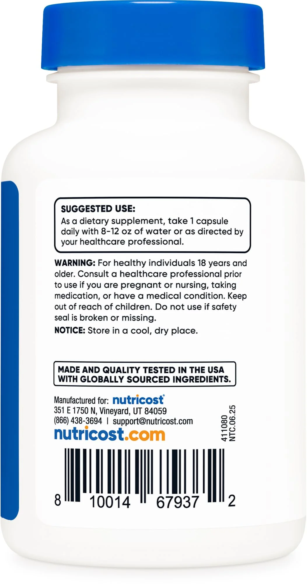 Nutricost L-Theanine 200mg, 120 Capsules, Double Strength - Non-GMO, Gluten Free - Image 4