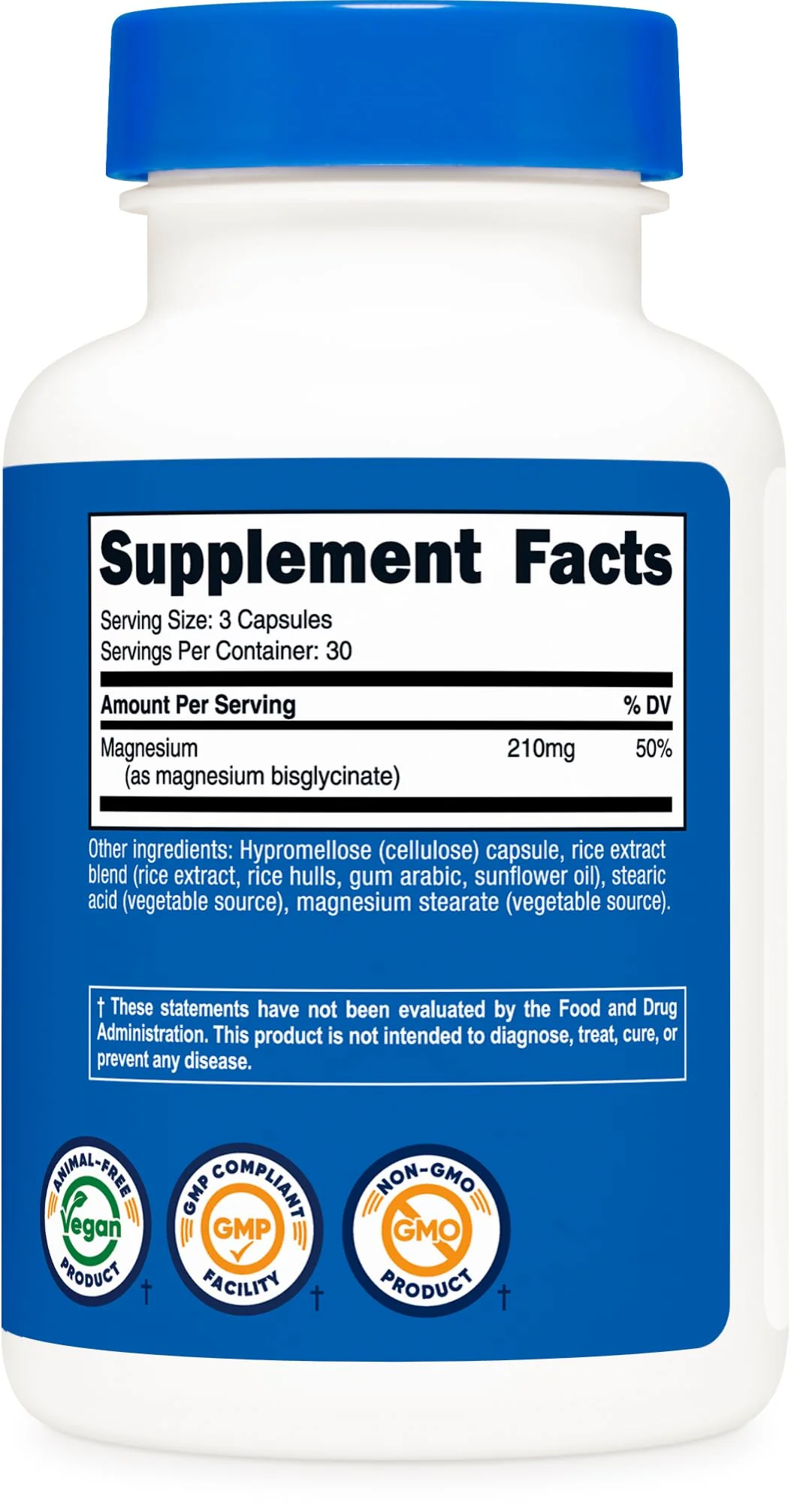 Nutricost Magnesium Glycinate Capsules (90 Capsules, 210 mg Per Serving) - Magnesium Glycinate Supplement for Gentle Absorption - Image 5
