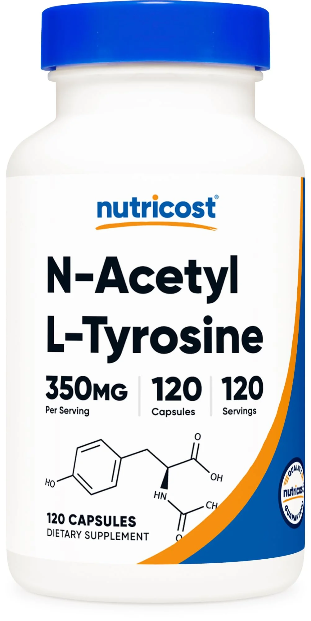 Nutricost N-Acetyl L-Tyrosine (NALT) 350mg, 120 Capsules (2 Bottles) - Gluten Free, Non-GMO - Image 3