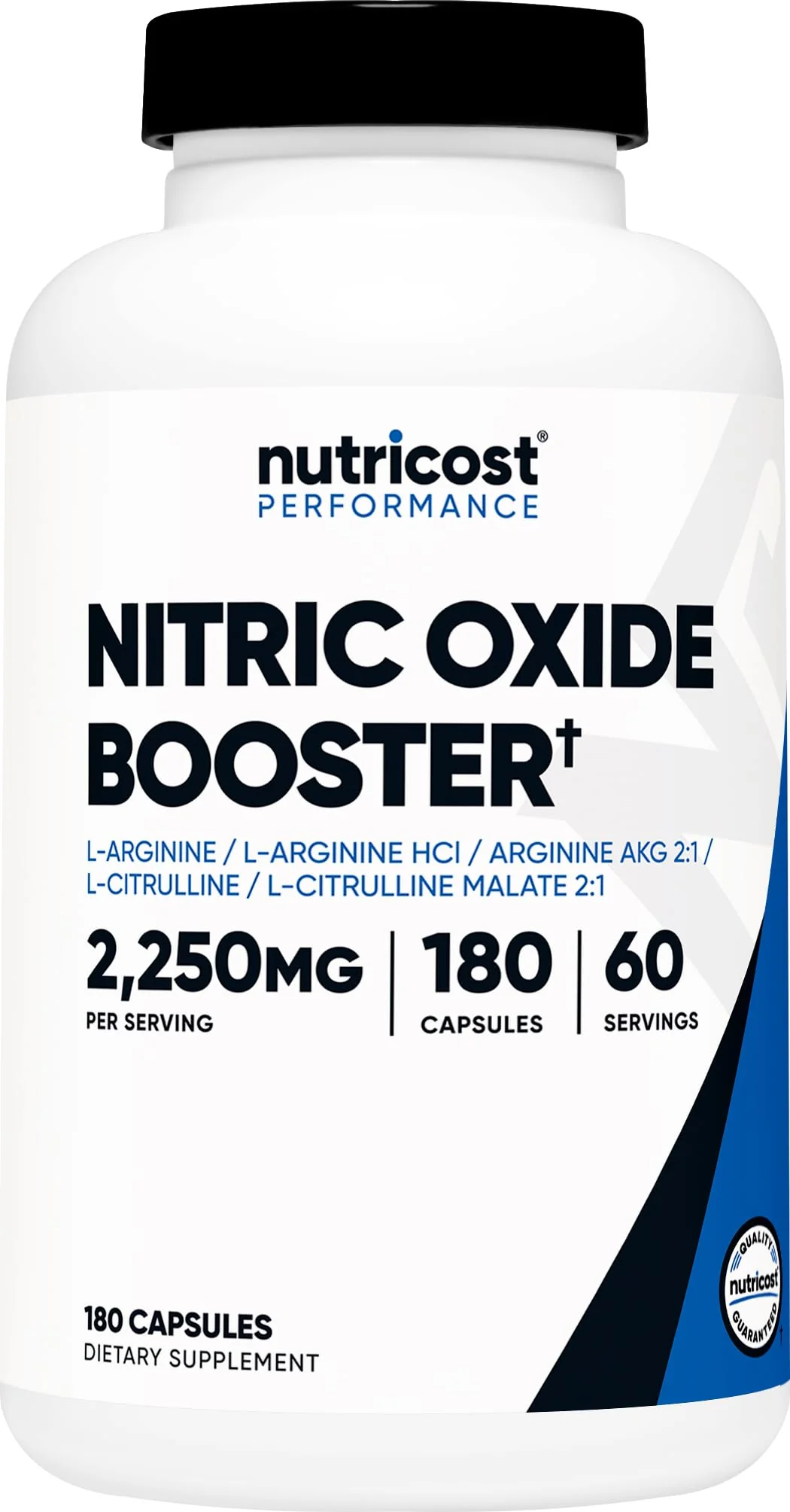 Nutricost Nitric Oxide Booster 2250mg, 180 Capsules - 750mg Per Casule, 60 Servings - Gluten Free and Non-GMO - Image 2
