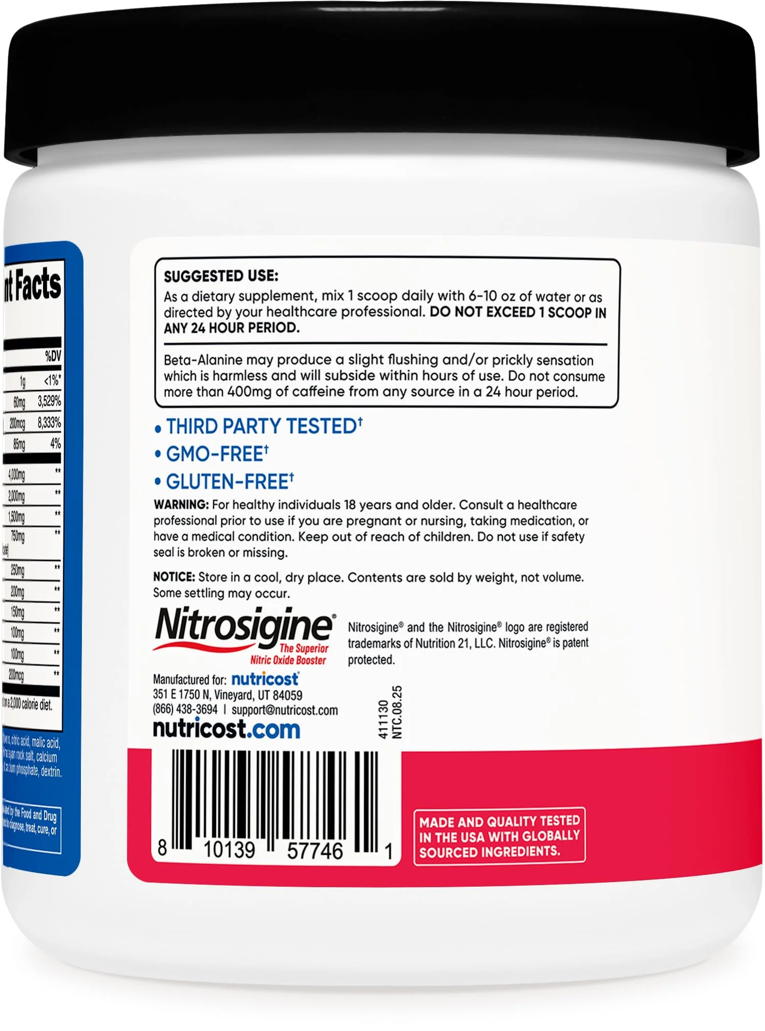 Nutricost Pre-Workout Powder (Strawberry Margarita) 30 Servings - GMO-Free, Gluten-Free, Vegetarian - Image 4