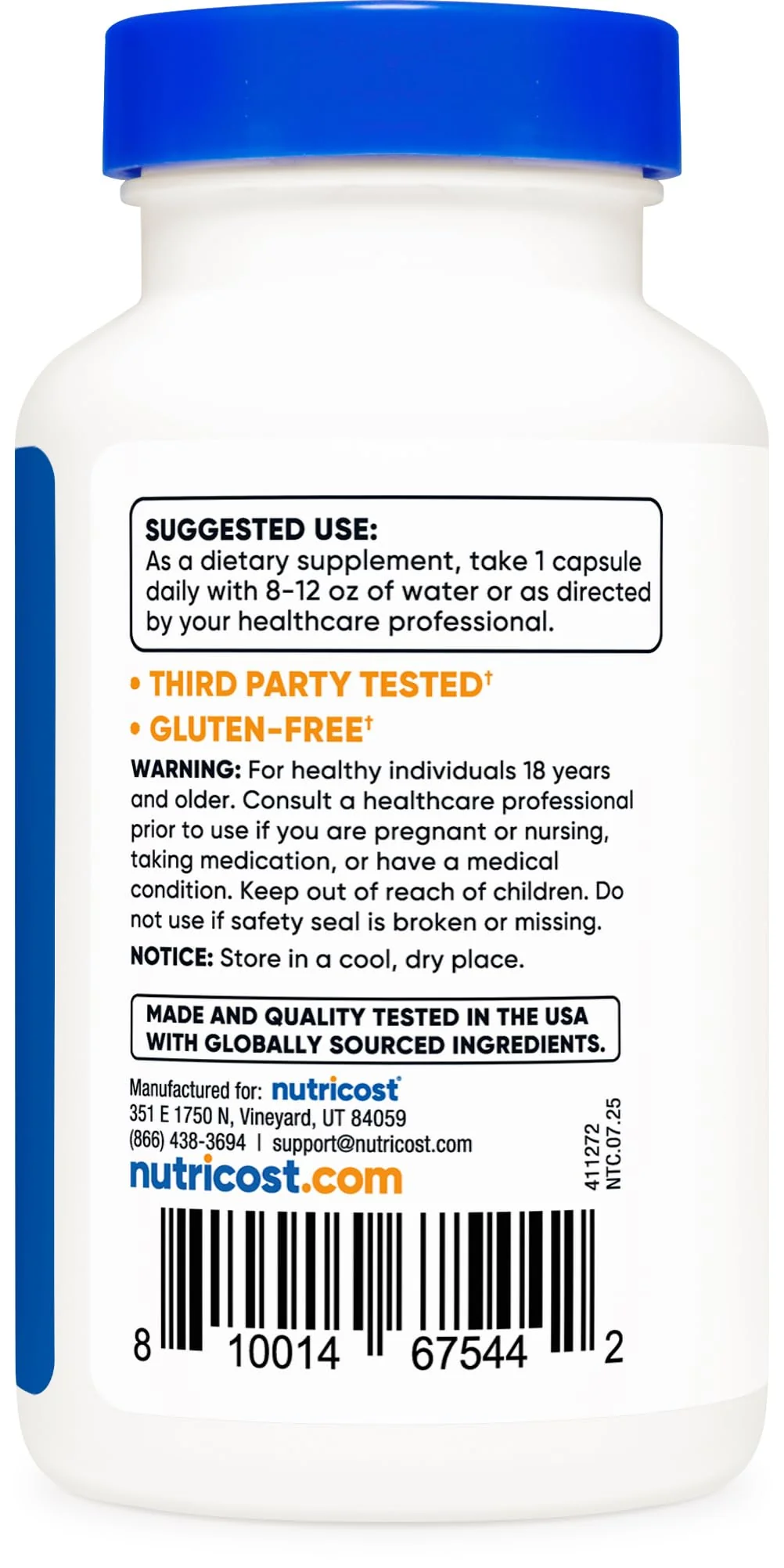 Nutricost Vitamin B2 (Riboflavin) 400mg, 120 Capsules - Gluten Free, Non-GMO - Image 4