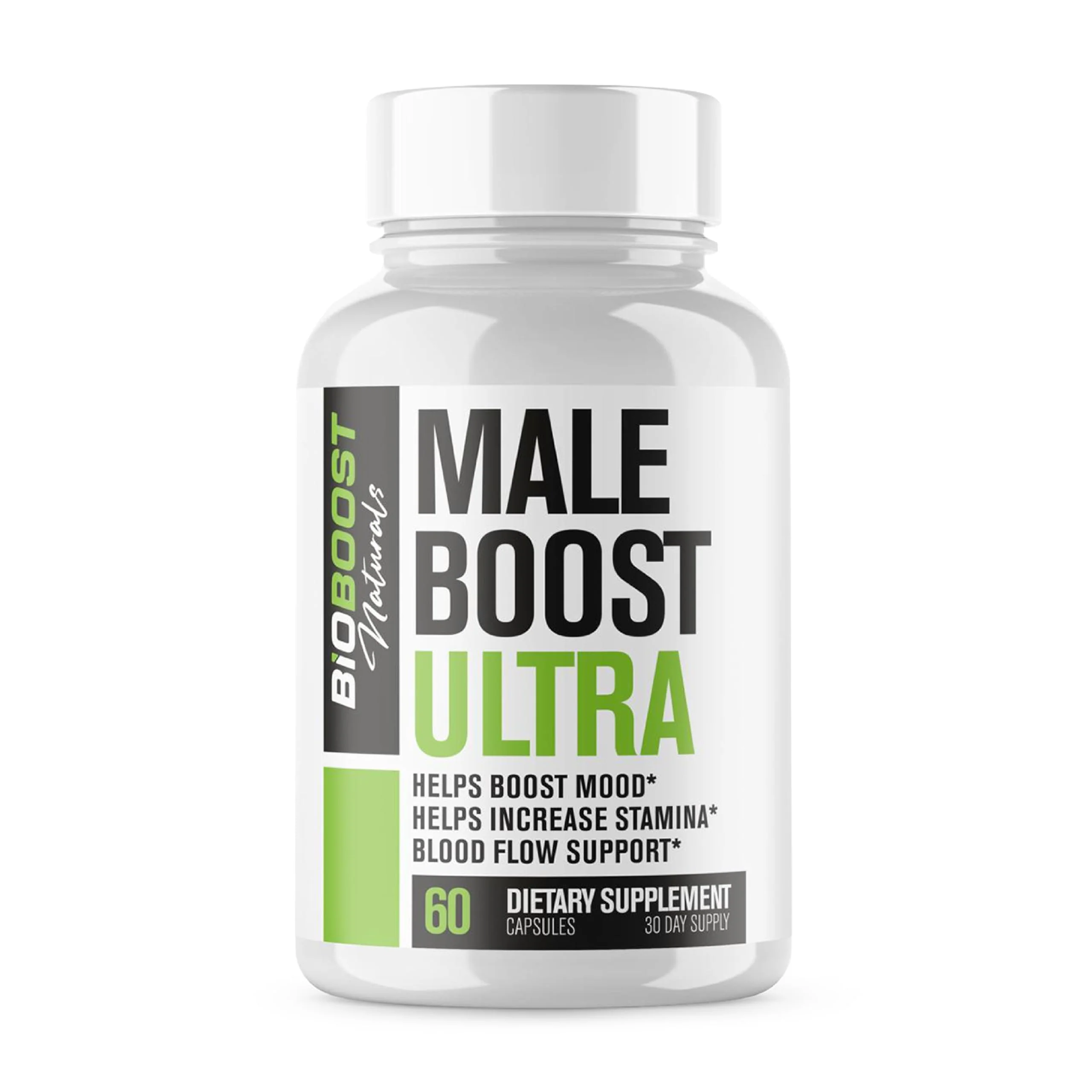 Nutrimend IQ Male Boost Ultra - The Ultimate Male Supplement - Fast Acting Blood Flow Support - Gain Muscle, Strength, Stamina - Overall Test Level Support - HornyGoatWeed + 8 More - 60 Capsules