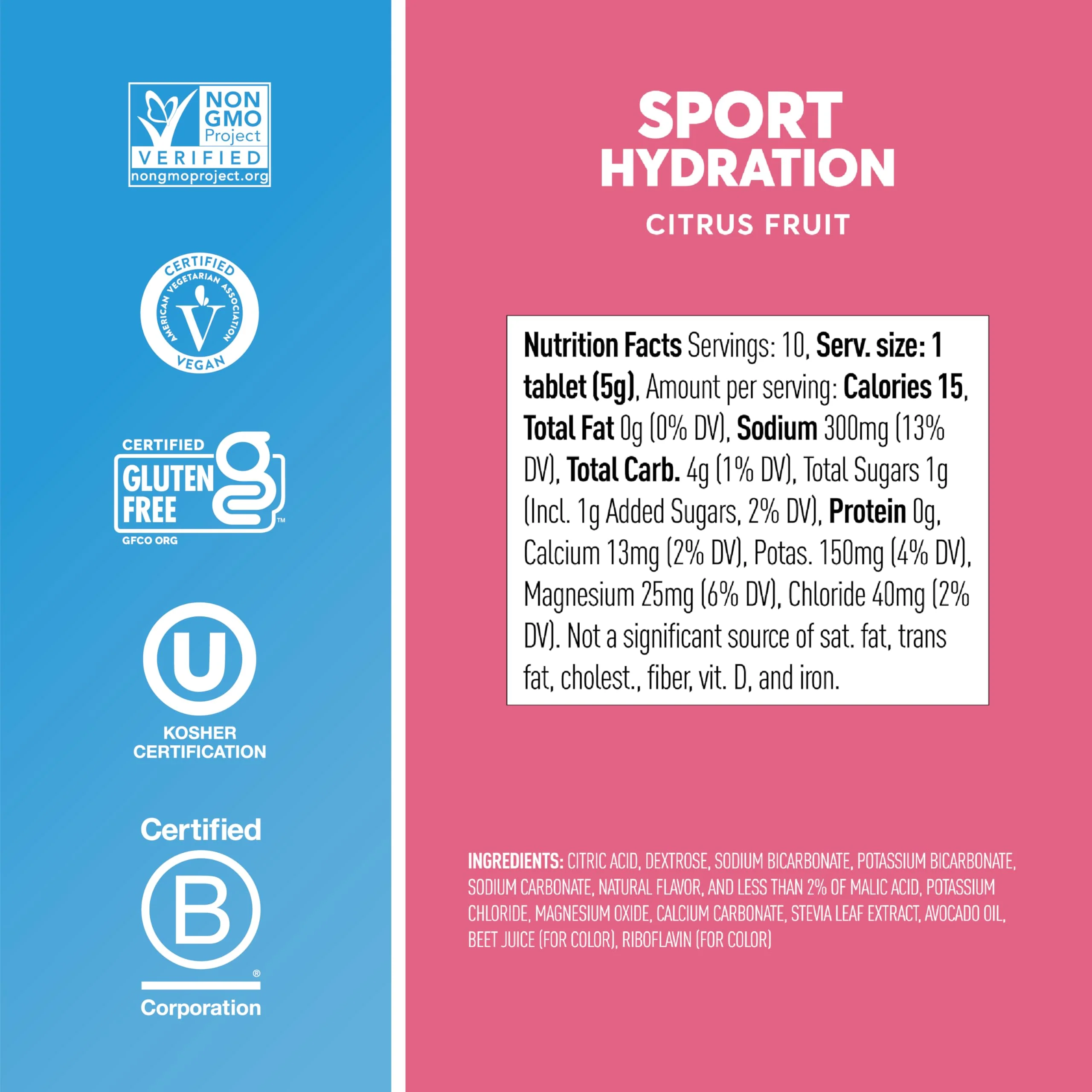Nuun, Electrolyte Drink Tabs Citrus Fruit, 8 Count, 1.8 Ounce - Image 6