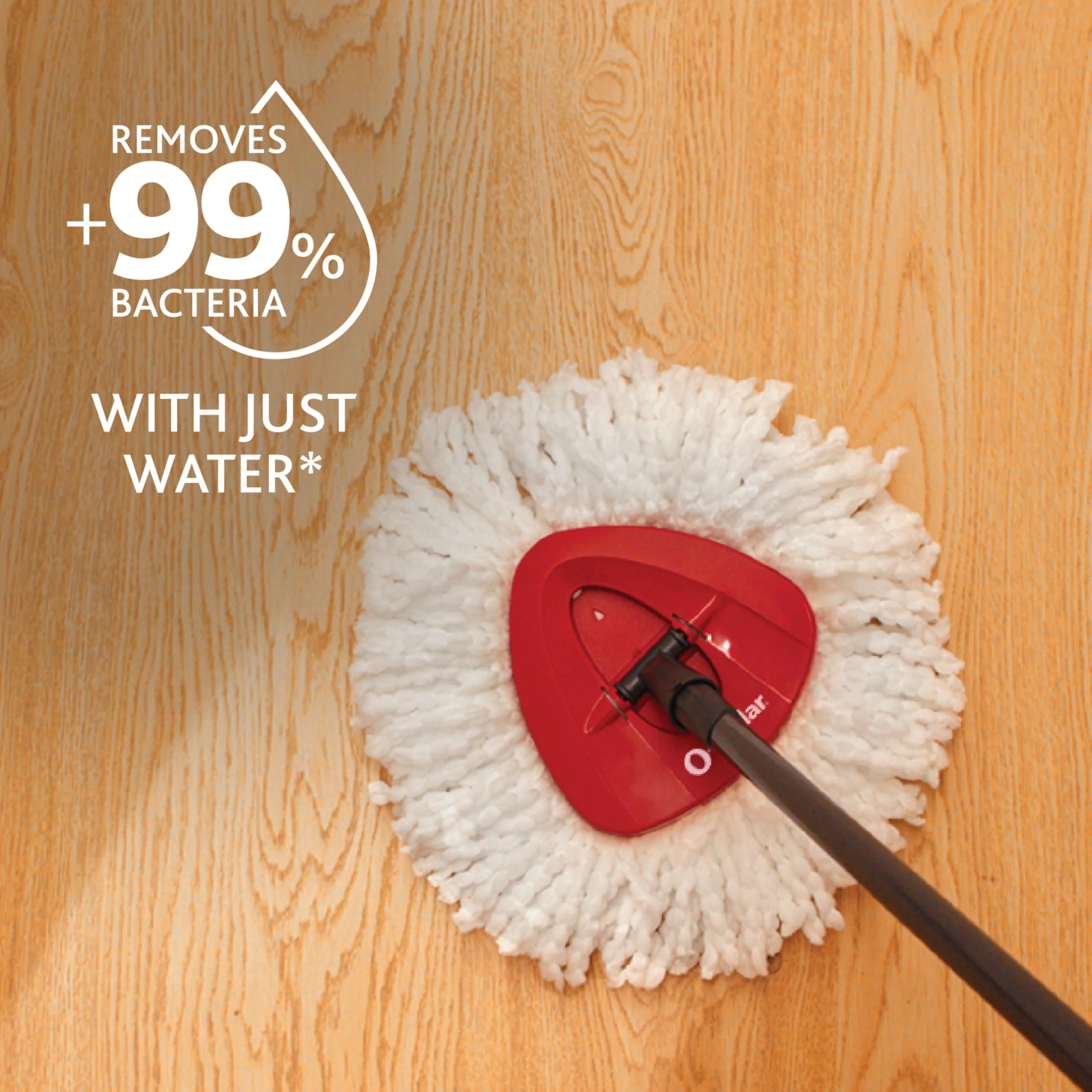 O-Cedar EasyWring Microfiber Spin Mop, Bucket Floor Cleaning System, Red, Gray, Standard - Image 19