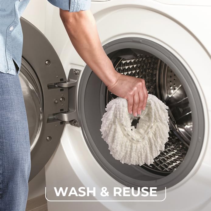 O-Cedar EasyWring Spin Mop Microfiber Refill (Pack of 4) - Image 5