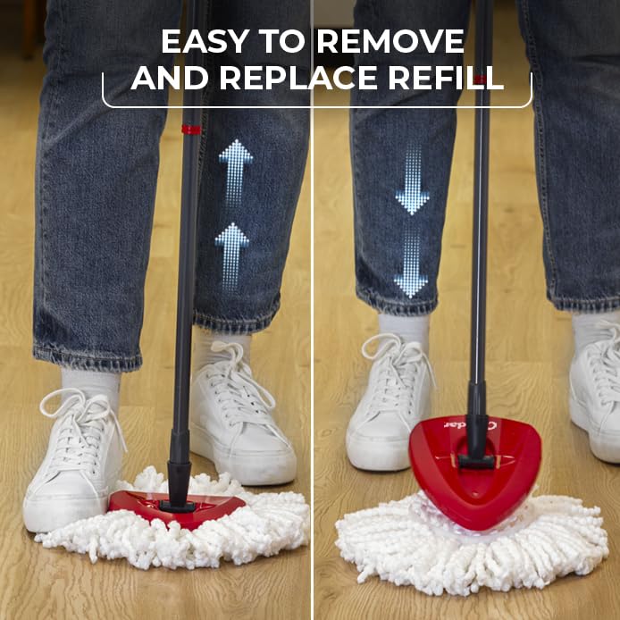 O-Cedar EasyWring Spin Mop Microfiber Refill (Pack of 4) - Image 6