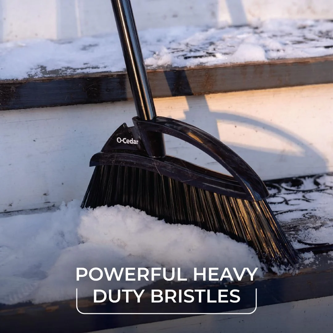 O-Cedar Indoor & Outdoor Strong Sweep Broom & Brush Bundle | Heavy Duty Bristles Remove 99% of Dust & Dirt in One Sweep | Step-On Dust Pan | Safe for Hardwoods, Powerful on Outdoor Debris - Image 13
