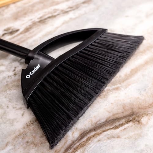 O-Cedar Indoor & Outdoor Strong Sweep Broom & Brush Bundle | Heavy Duty Bristles Remove 99% of Dust & Dirt in One Sweep | Step-On Dust Pan | Safe for Hardwoods, Powerful on Outdoor Debris - Image 4