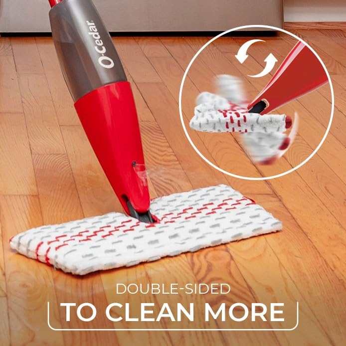 O-Cedar ProMist MAX Microfiber Spray Mop Removes 99% of Bacteria with just Water, Features 1 Extra Refill - Image 20