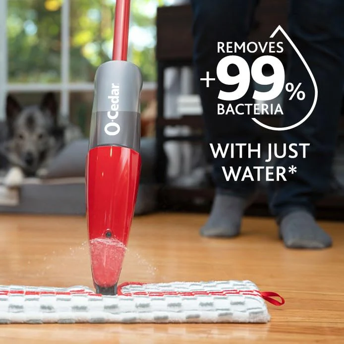 O-Cedar ProMist MAX Microfiber Spray Mop Removes 99% of Bacteria with just Water, Features 1 Extra Refill - Image 21