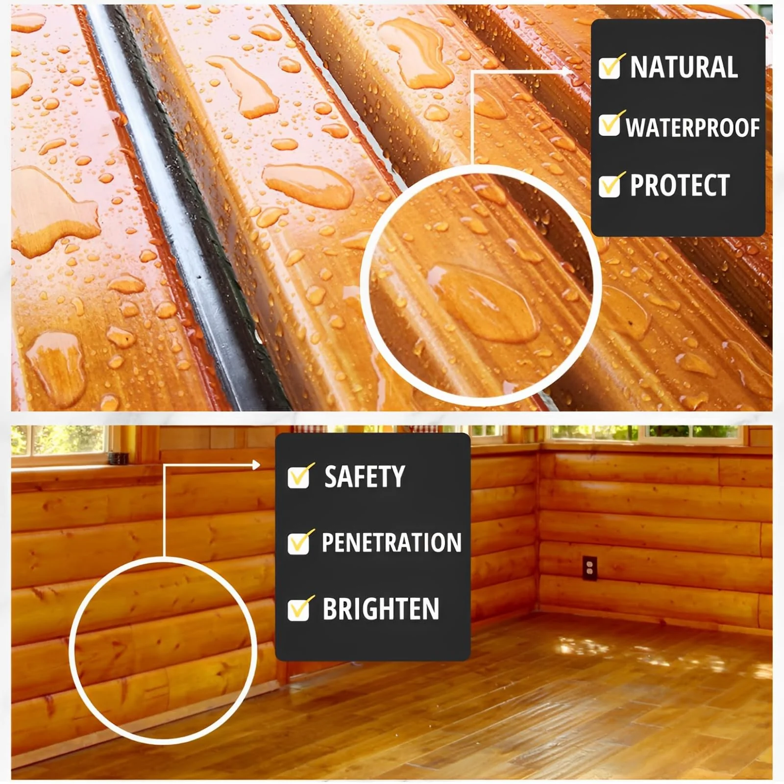 OAIEGSD 32oz 100% Pure Tung Oil for Wood Outdoor with Brush, Safe Food Grade Tung Oil for Wood Finish, Natural Waterproof Sealer Can Used on Cutting Boards, Outdoor Furniture, Butcher Blocks - Image 7