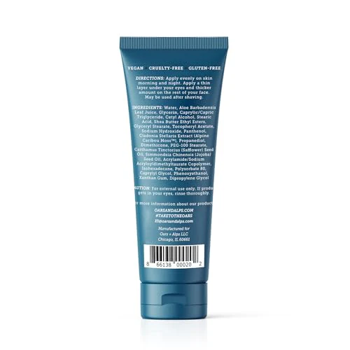Oars + Alps Anti-Aging Face Moisturizer & Eye Cream, Hydrating Skin Moisturizer with Shea Butter and Jojoba Oil, Lightweight, Non Greasy, Vegan, Gluten Free - Image 8