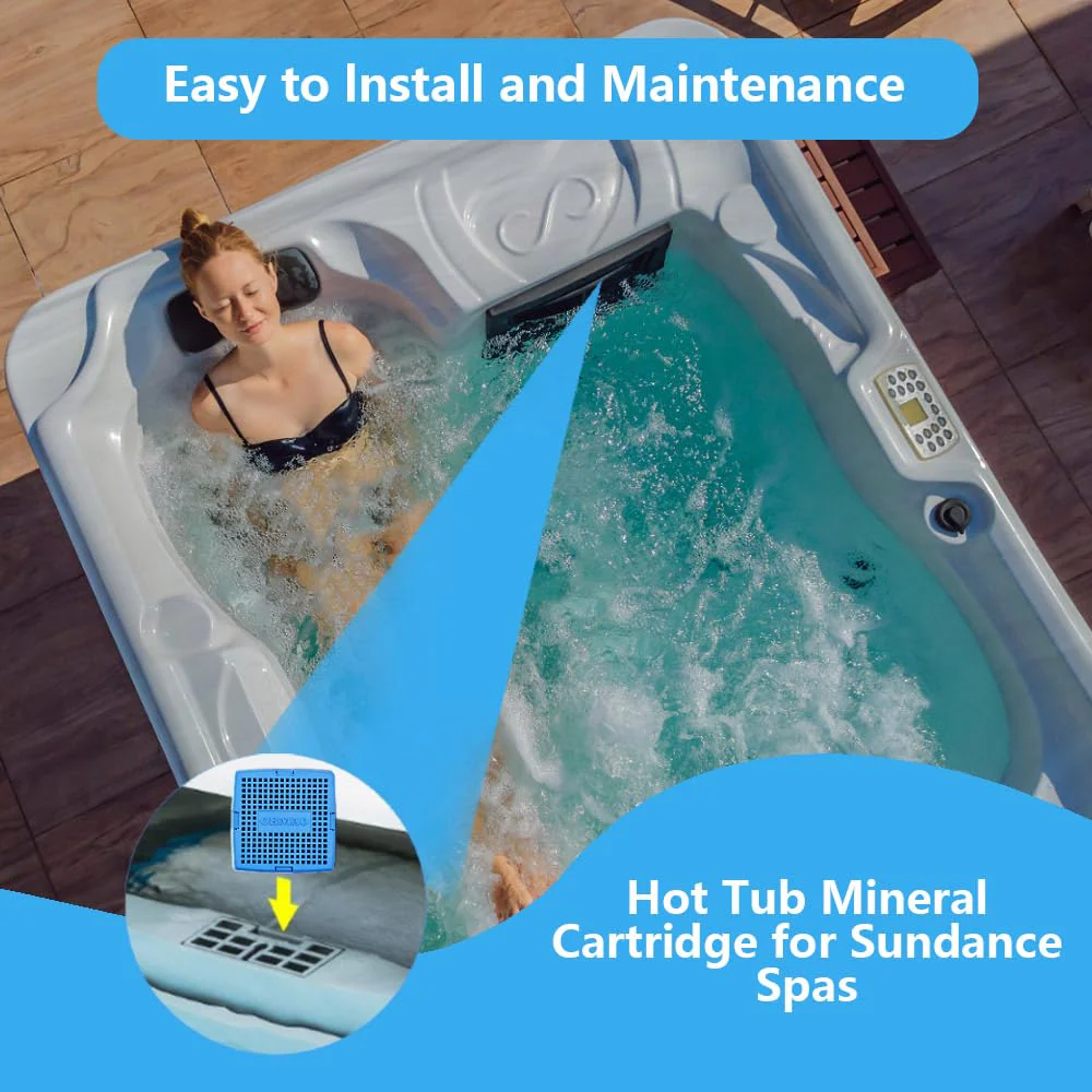 OBMAO Hot Tub Mineral Cartridge for Sundance Spas, Silver Ion Cartridge can Clean and clarify spa Water, Spa Mineral Cartridge, Keep Water Clear Lasts for 4 Months (2 Packs) - Image 3