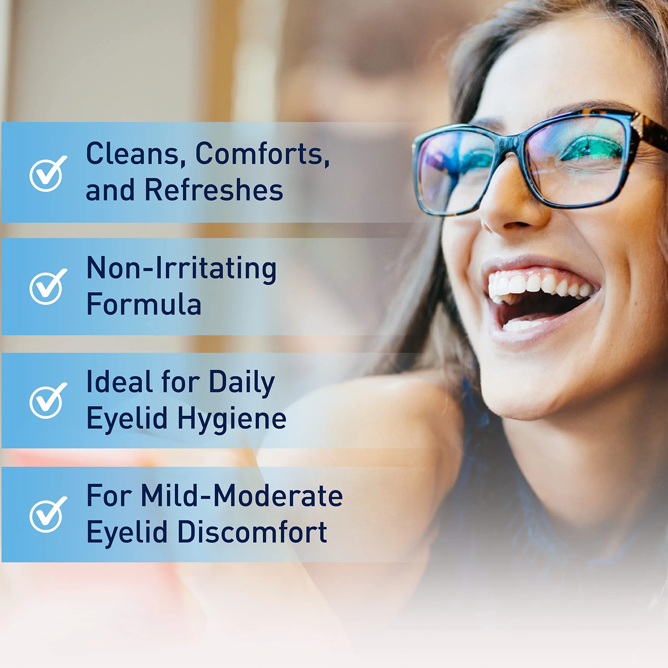 OCuSOFT Lid Scrub Original Eyelid Cleanser - Pre-Moistened Eyelid Wipes for Mild to Moderate Conditions - Eyelid Cleanser to Clean, Comfort & Soothe Irritated Eyelids - 30 Count - Image 3