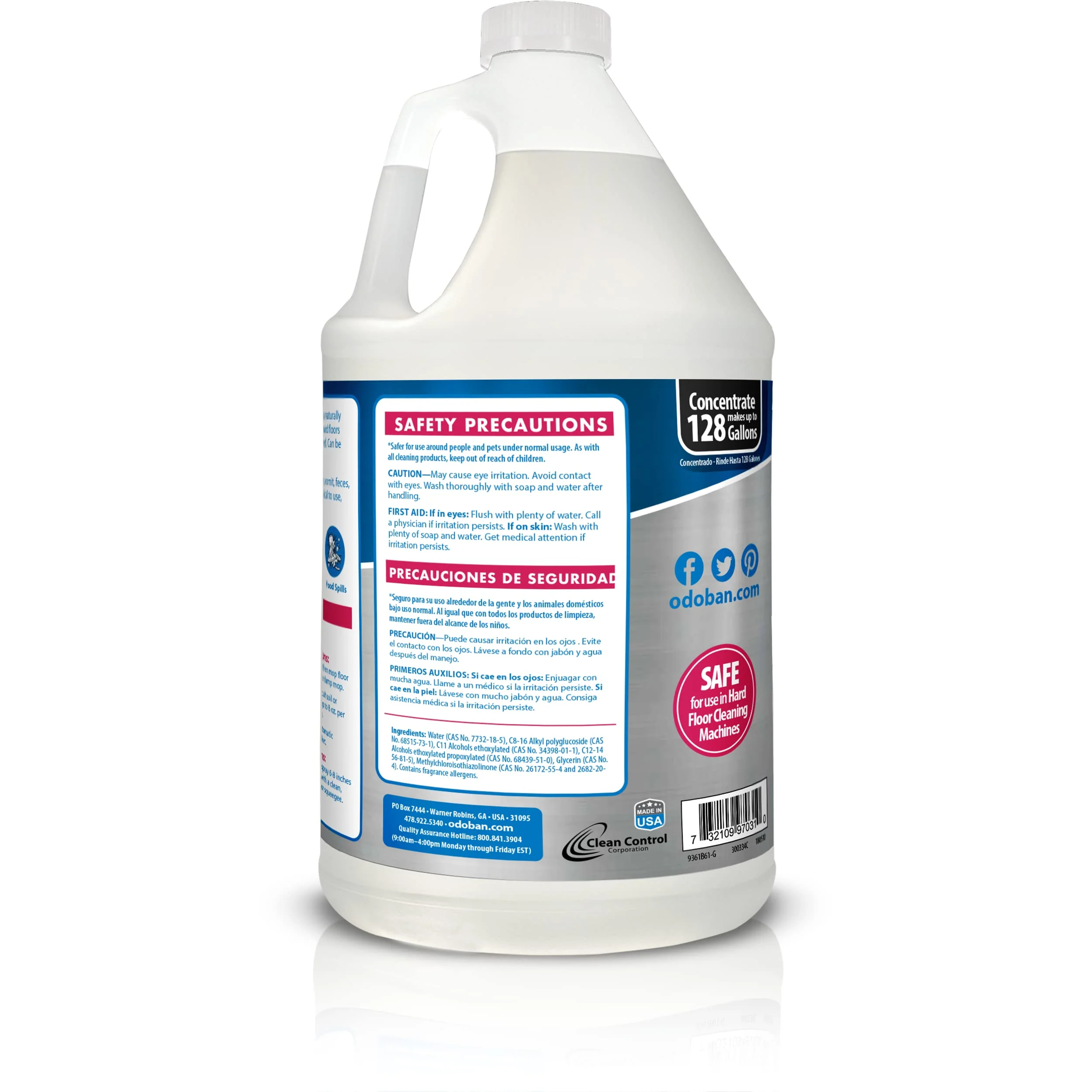 OdoBan Pet Solutions No Rinse Neutral pH Floor Cleaner Concentrate, Made in the USA, Splash O' Citrus Scent, 4 Gallons - Image 8