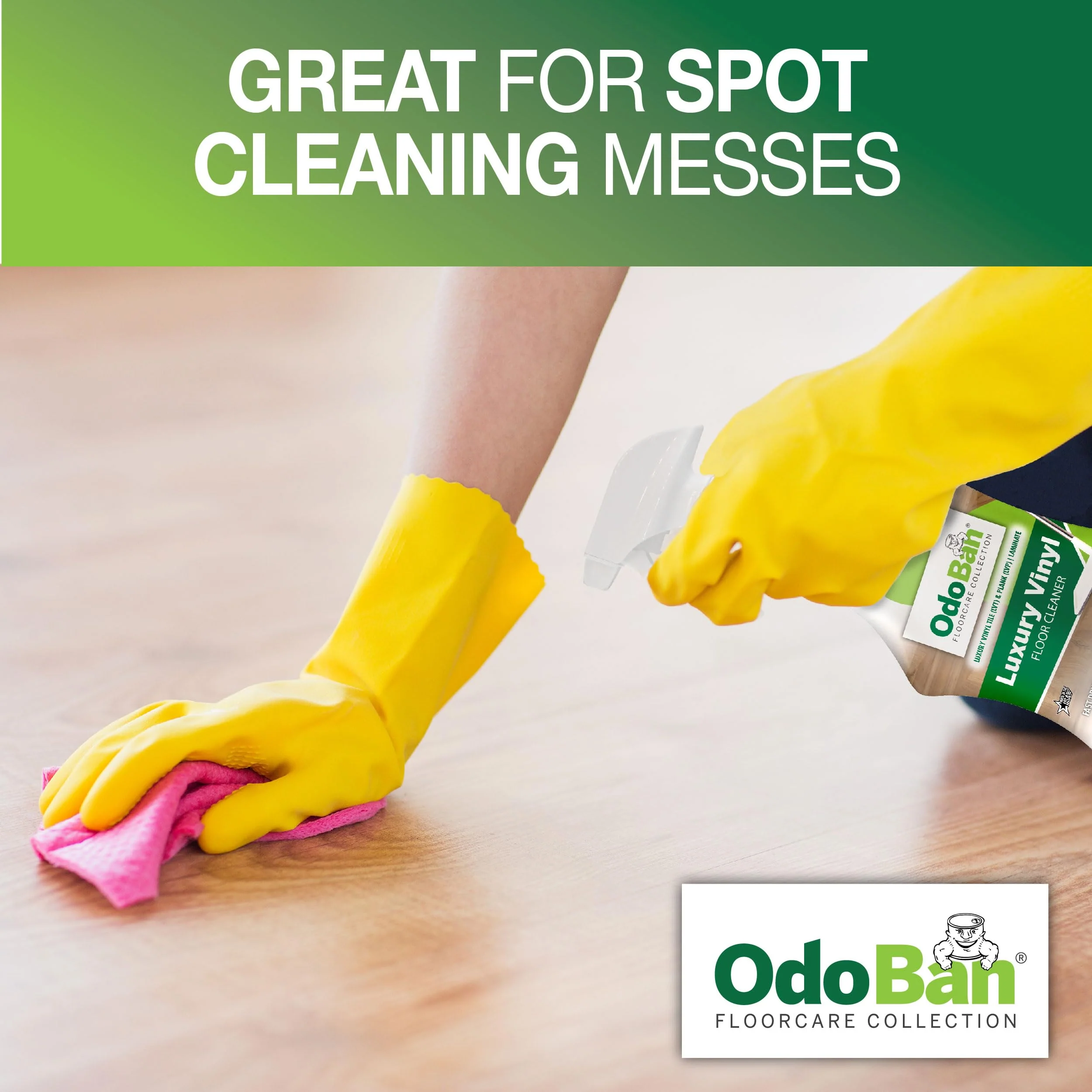 OdoBan Ready-to-Use Luxury Vinyl Floor Cleaner, Streak Free and Neutral PH Formula, Made in the USA, Scentless, 32 Oz Spray 6-Pack - Image 4