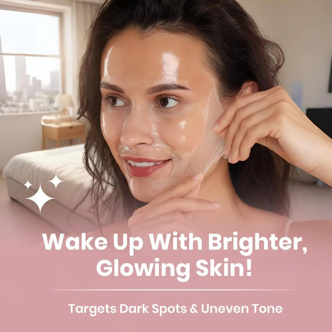 Official YURI Collagen Overnight Wrapping Peel Off Face Mask, Overnight Collagen Face Mask Easy Peel Off Facial Mask Skin Care Night Mask, Reduce Fine Lines & Dullness, Anti-Aging Skin Car - Image 3