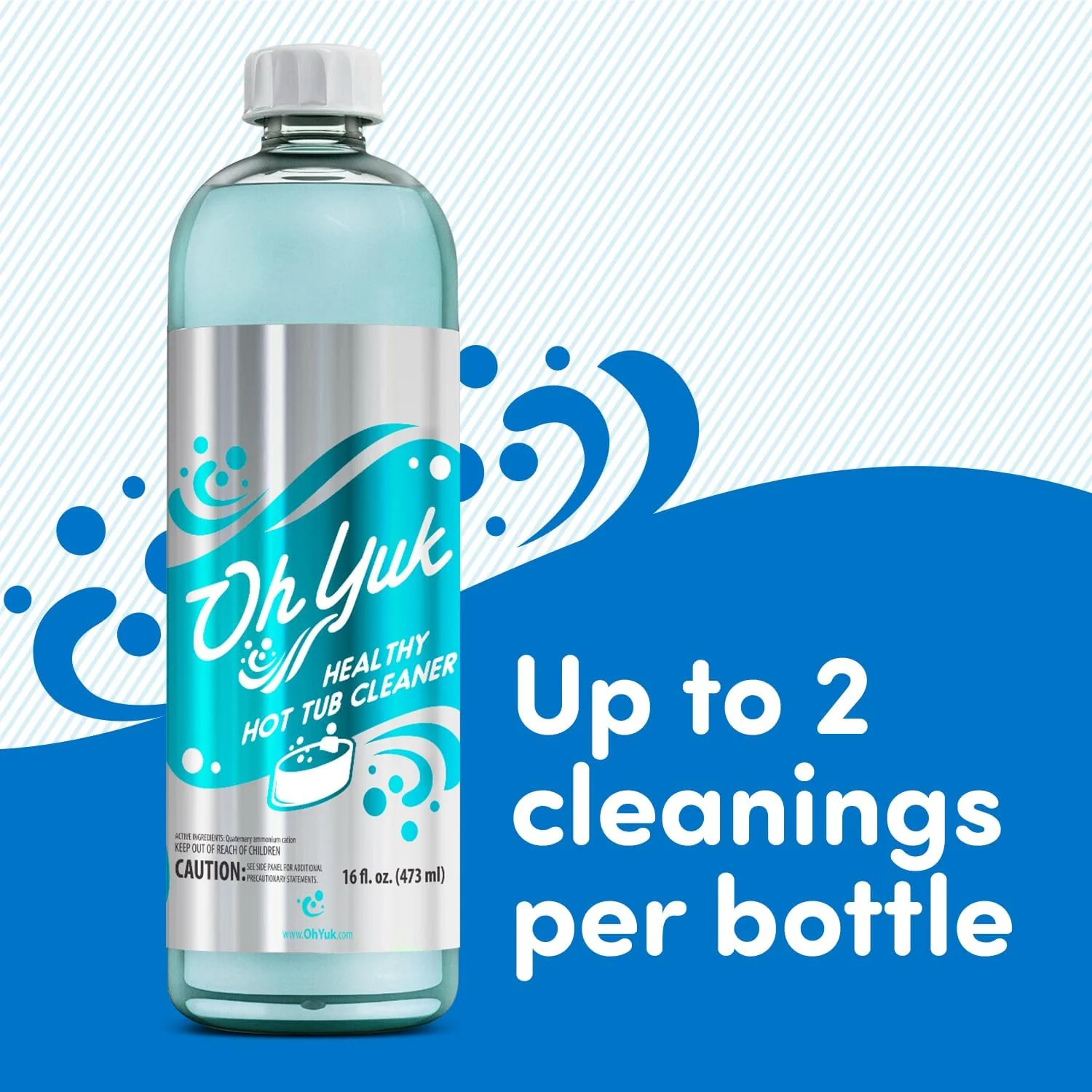 Oh Yuk Healthy Hot Tub Cleaner, Hot Tub Cleaner for Indoor and Outdoor Hot Tubs and Spas - 16 Ounces - Image 6