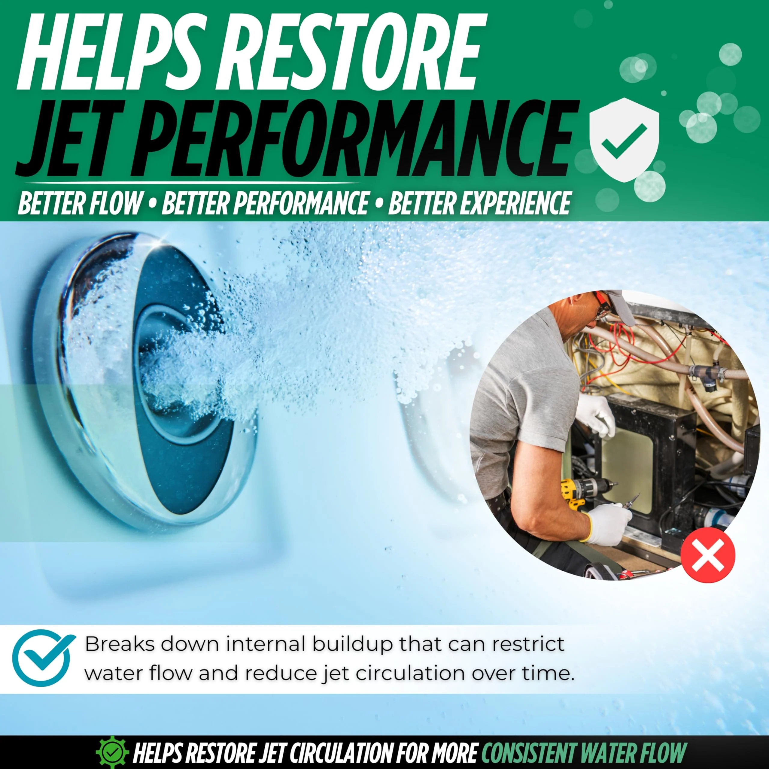 Oh Yuk Jetted Tub Cleaner 2X Concentrated – Deep Cleaning Jetted Bathtub & Jacuzzi Cleaner for Tub Systems with Jets – Removes Buildup – 16 fl oz - Image 4