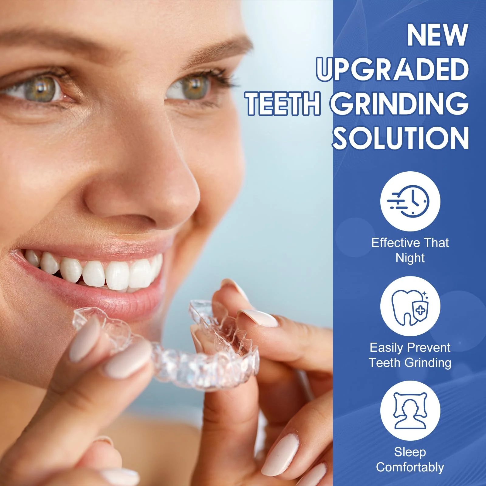 OHALEEP Anti Grinding Guard for Clenching Teeth at Night, Teeth Grinding Mouthguards for Sleeping, Mouth Guard for Grinding Teeth at Night, Night Guards for Teeth Grinding for Adults - Image 6